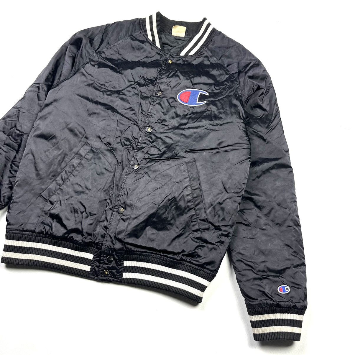 Champion × Vintage Champion Bomber American Style Vintage Streetwear Black Size US M / EU 48-50 / 2 - 3 Thumbnail