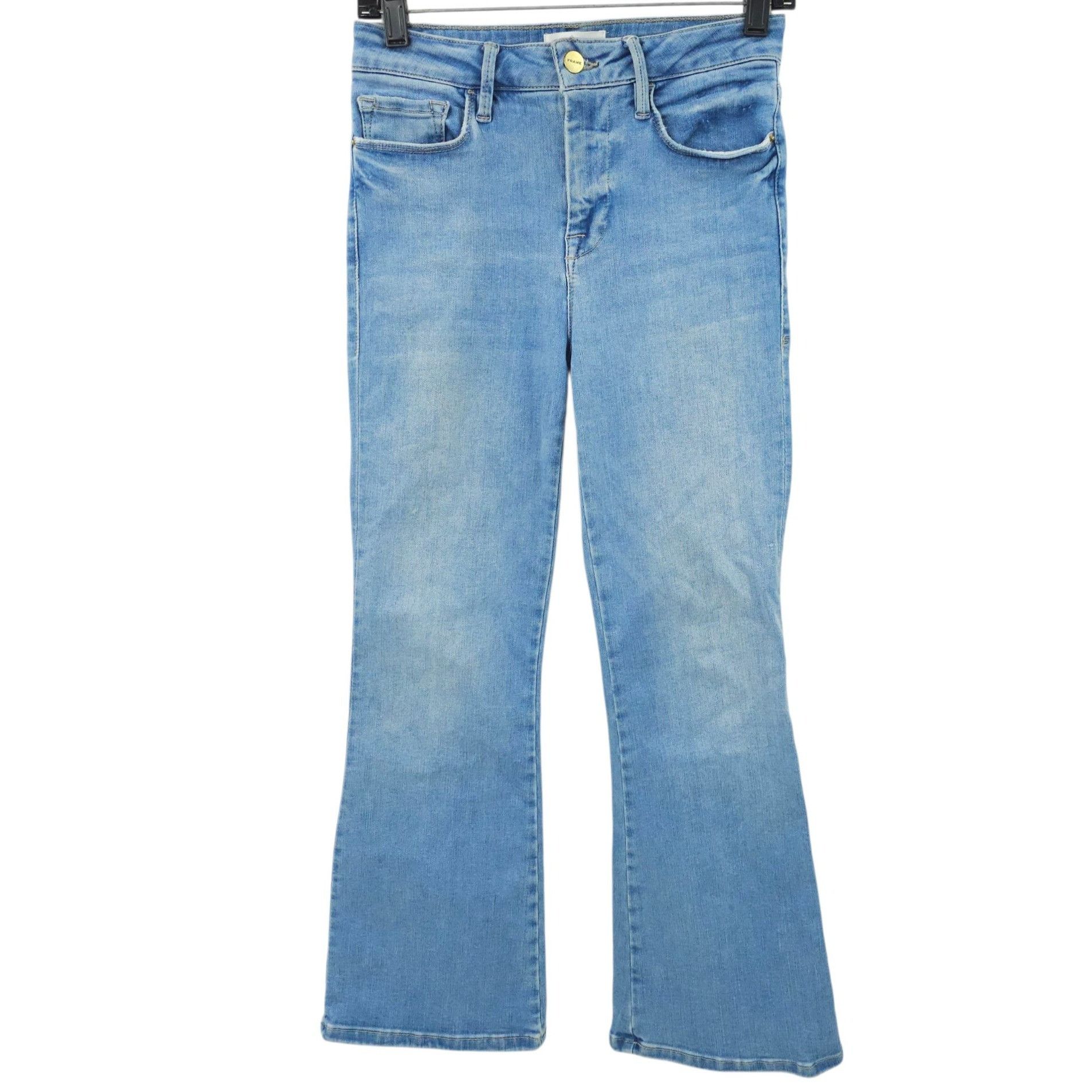 Frame Frame Le One Crop Mini Boot Jeans Womens Size 1 Boot Cut Size 26" / US 2 / IT 38 - 1 Thumbnail