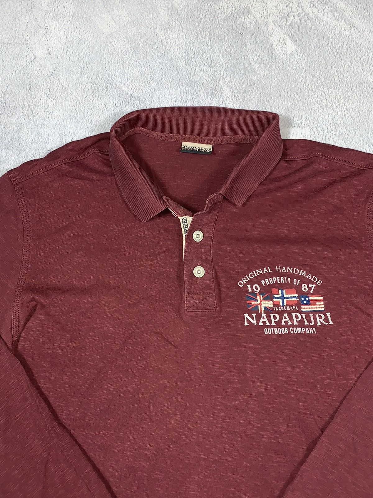 Napapijri × Vintage Vintage Y2K Napapiri 1/4 polo long sleeve streetwear size XL Size US XL / EU 56 / 4 - 4 Thumbnail