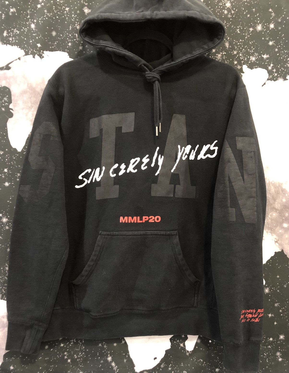 image of Athletic x Eminem Hoodie in Black, Men's (Size Medium)