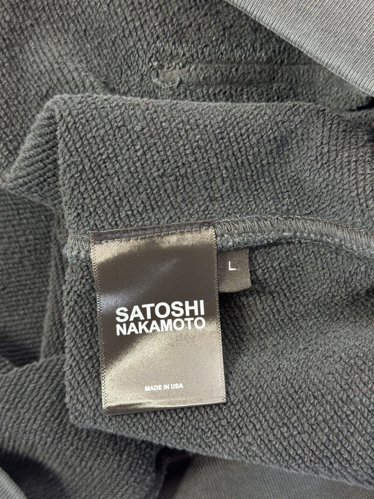 Satoshi Nakamoto LOGO PRINT EMBELLISHED JERSEY HOODIE Size US L / EU 52-54 / 3 - 5 Thumbnail