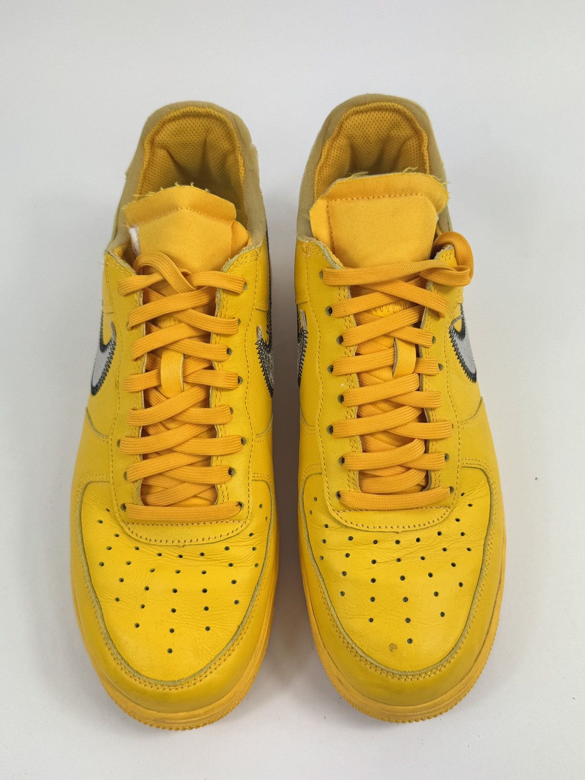 Nike NIKE AIR FORCE 1 x OFF-WHITE ICA UNIVERSITY SNEAKERS Size US 10 / EU 43 - 3 Thumbnail