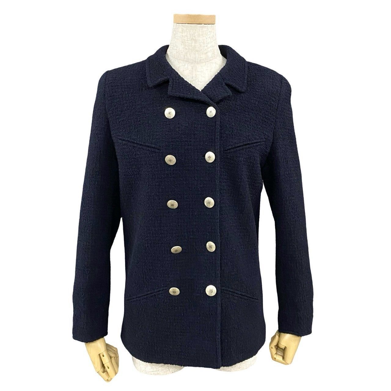 Chanel Chanel Blue Wool Size ONE SIZE - 1 Thumbnail