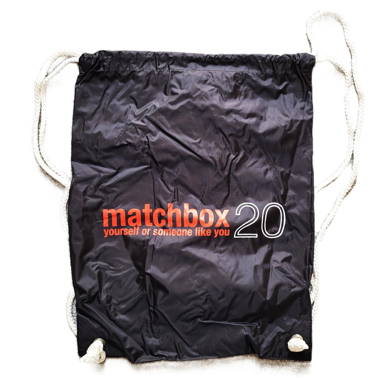 Other Matchbox 20 Drawstring Backpack Bag Black Promo Cinch Sack Size ONE SIZE - 1 Thumbnail