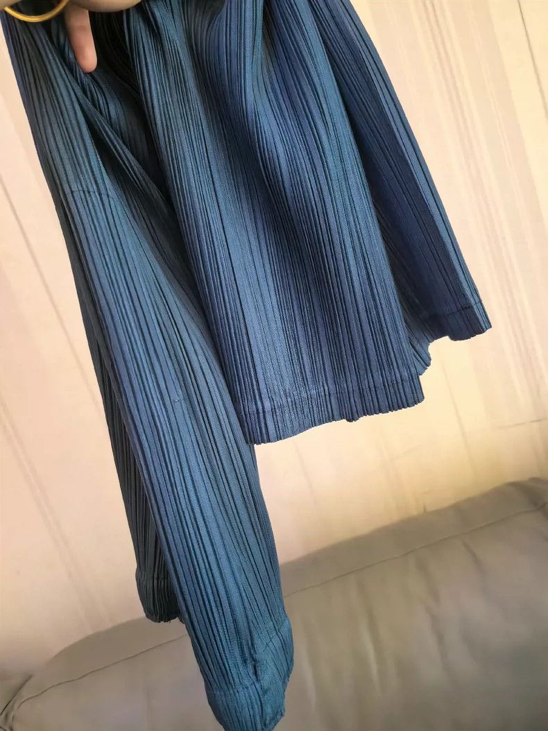 Issey Miyake Issey Miyake size:3 Peacock blue pleated pants Size 42" / US 20 - 5 Thumbnail