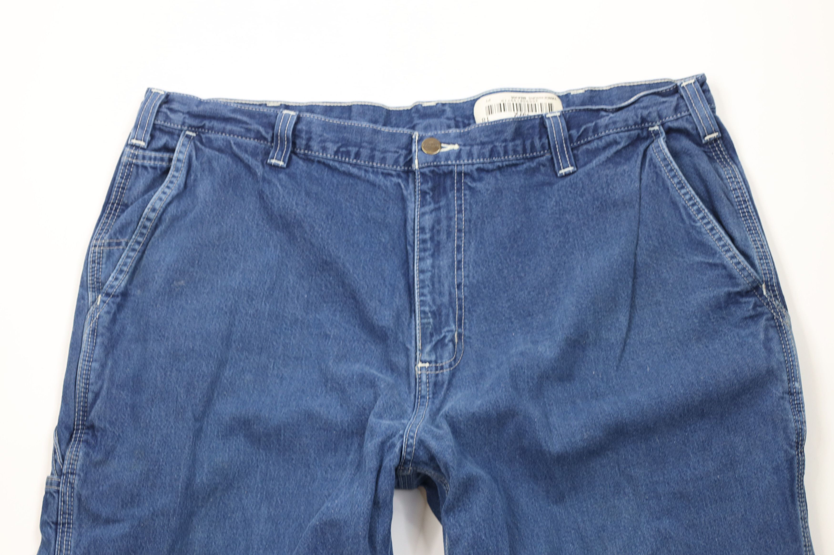 Carhartt Vintage Carhartt Wide Leg Dungaree Denim Jeans Blue Cotton Size US 40 / EU 56 - 2 Thumbnail