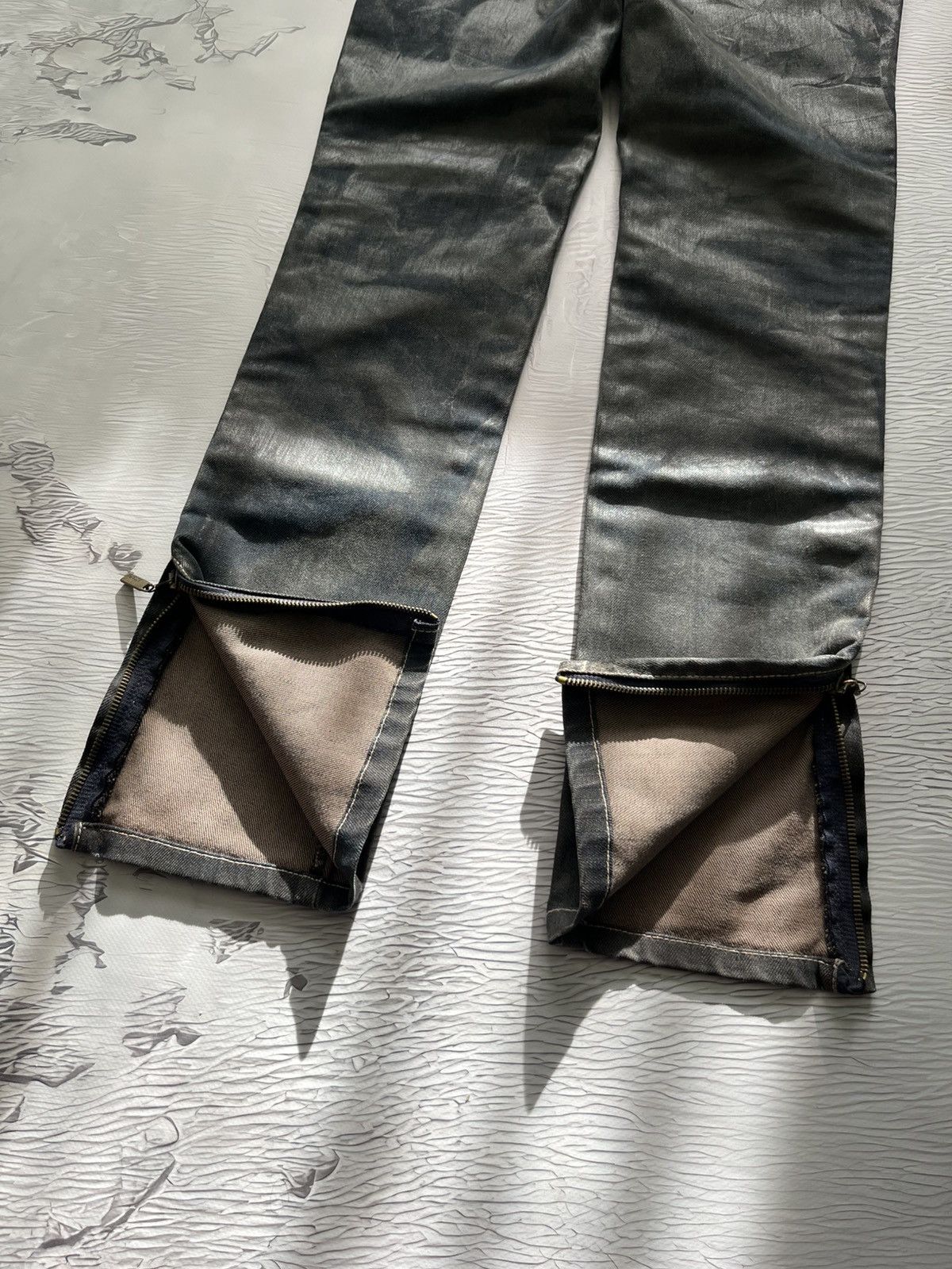 Just Cavalli 🍃Just Cavalli Waxed Luxury Jeans Pants Black Size 29" - 8 Thumbnail