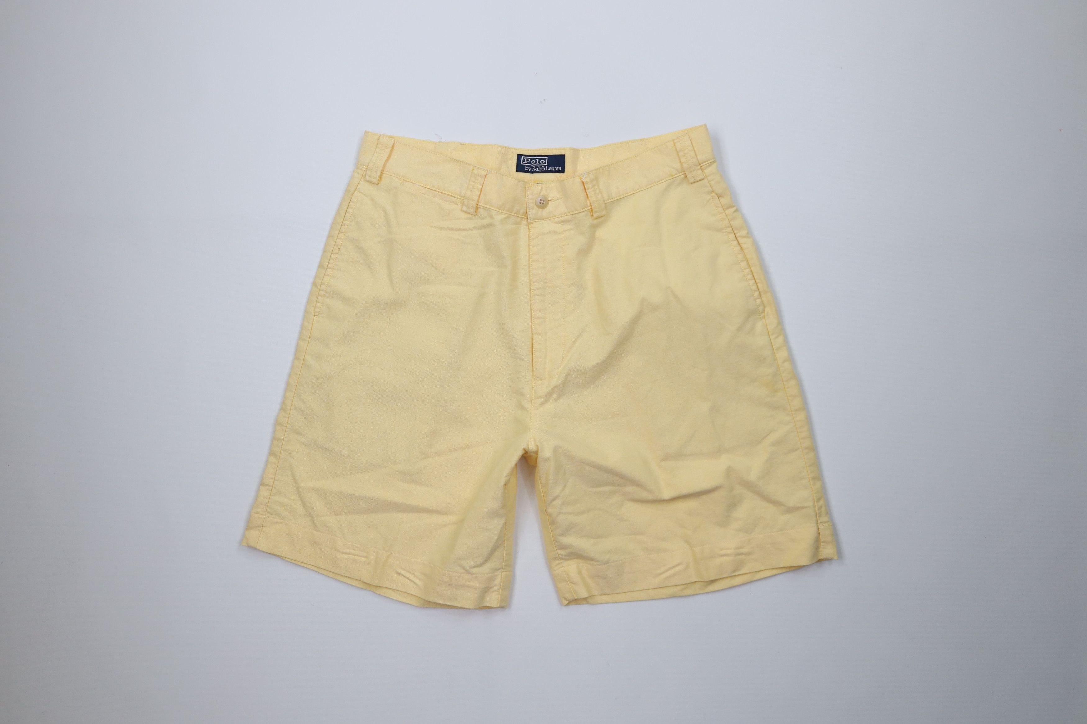 Ralph Lauren Vintage 90s Ralph Lauren Golfing Golf Chino Shorts Yellow Size US 34 / EU 50 - 1 Thumbnail