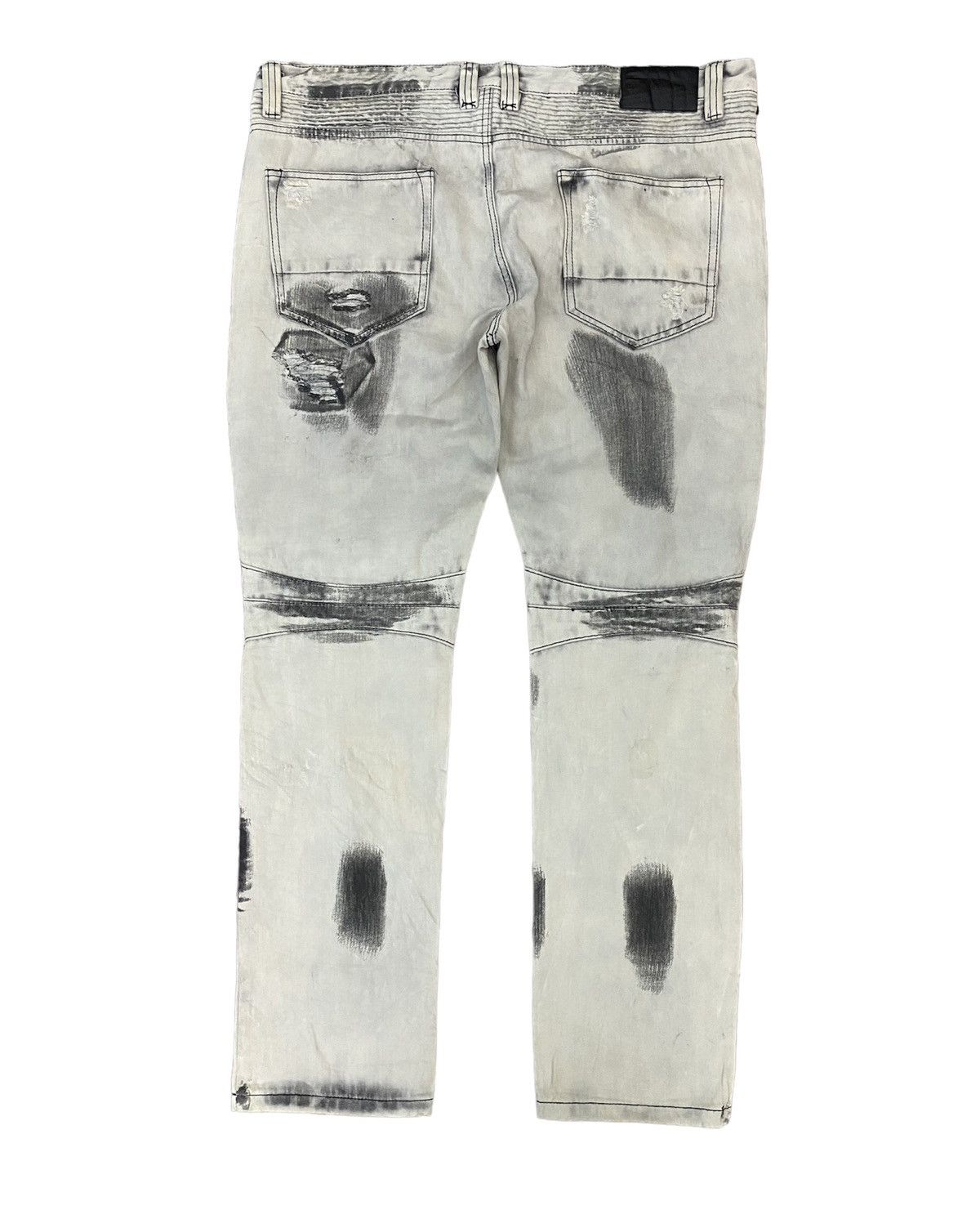 Smoke Rise Smoke Rise Jeans Inspired by Balmain Biker Jeans Size US 42 / EU 58 - 2 Thumbnail