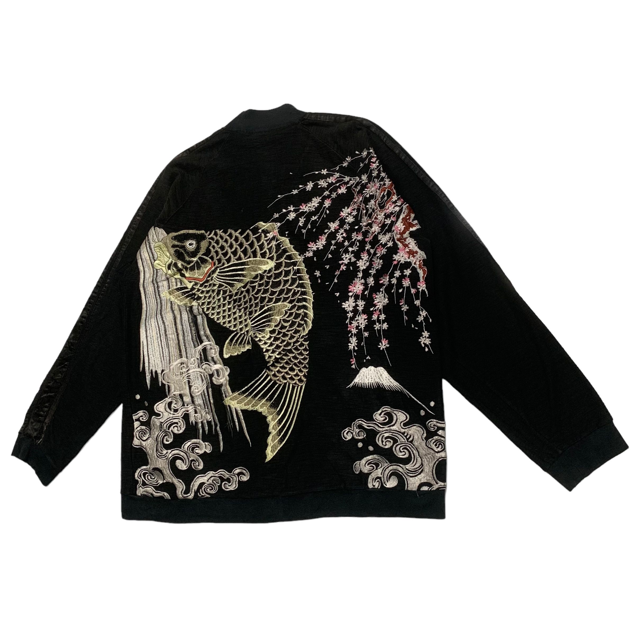 Vintage Vintage Japanese Classic Script Koi Fish Motive Jacket Size US XL / EU 56 / 4 - 2 Thumbnail