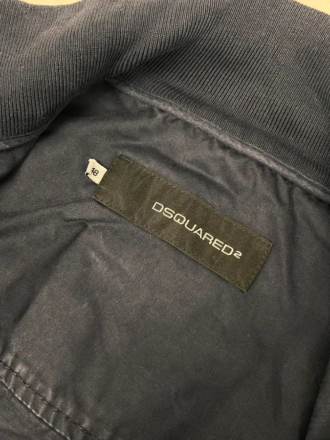 Dsquared2 2000s Dsquared2 Navy Buttoned Denim Jacket Size US S / EU 44-46 / 1 - 9 Thumbnail