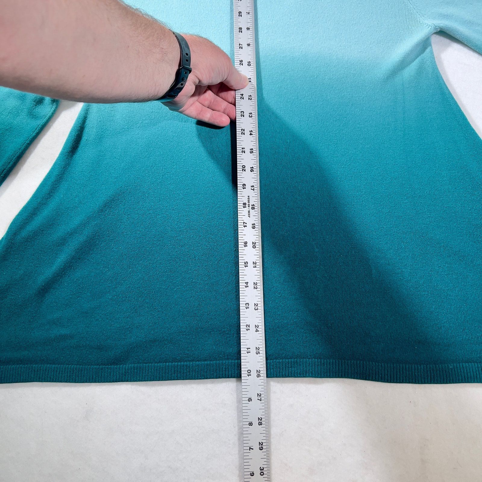 Other Allie & Rob Flare Hem Tunic Woman's Large Blue Green Teal Size L / US 10 / IT 46 - 6 Thumbnail