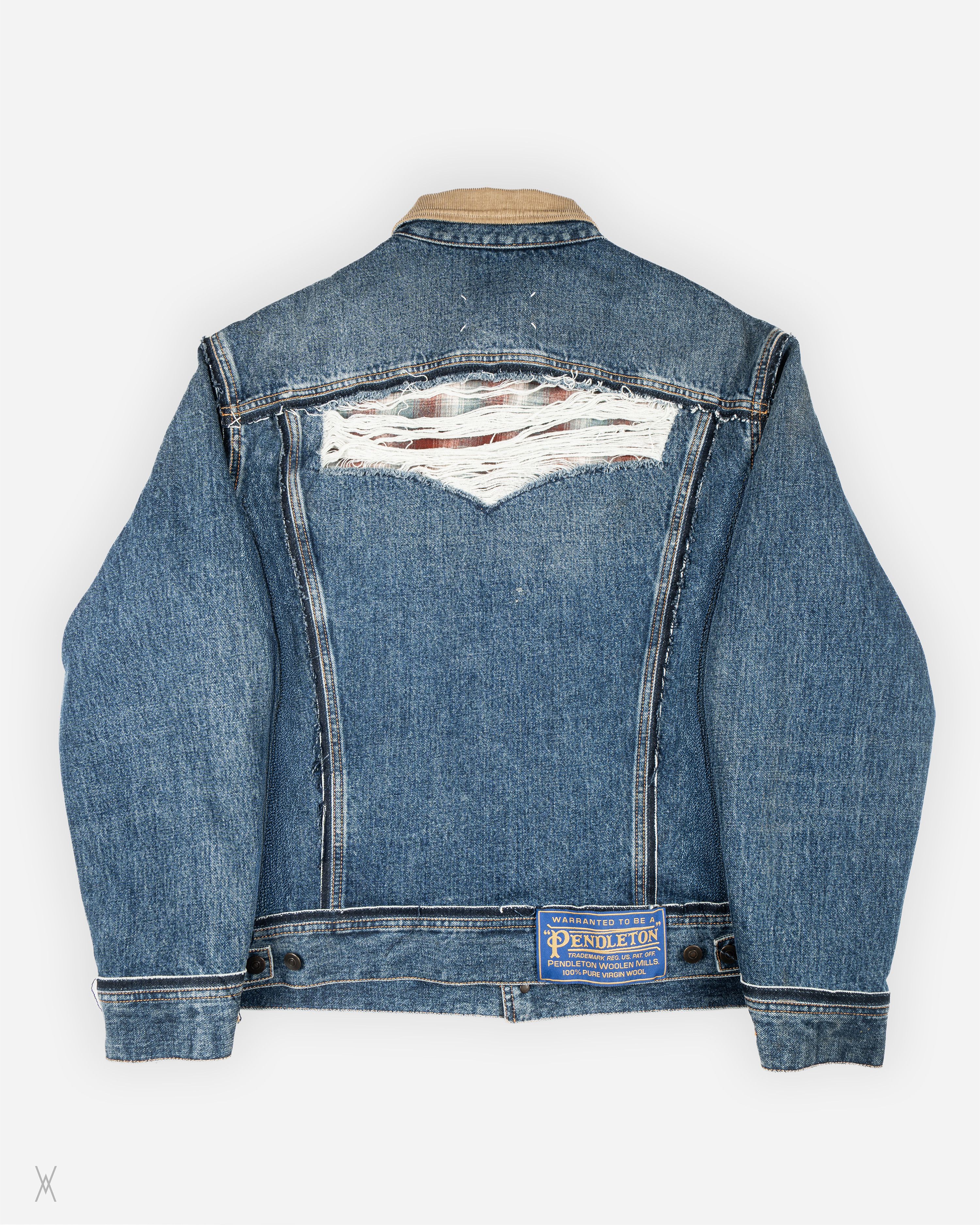 Maison Margiela Maison Margiela Pendleton Wool-Lined Denim Jacket Size US M / EU 48-50 / 2 - 2 Thumbnail
