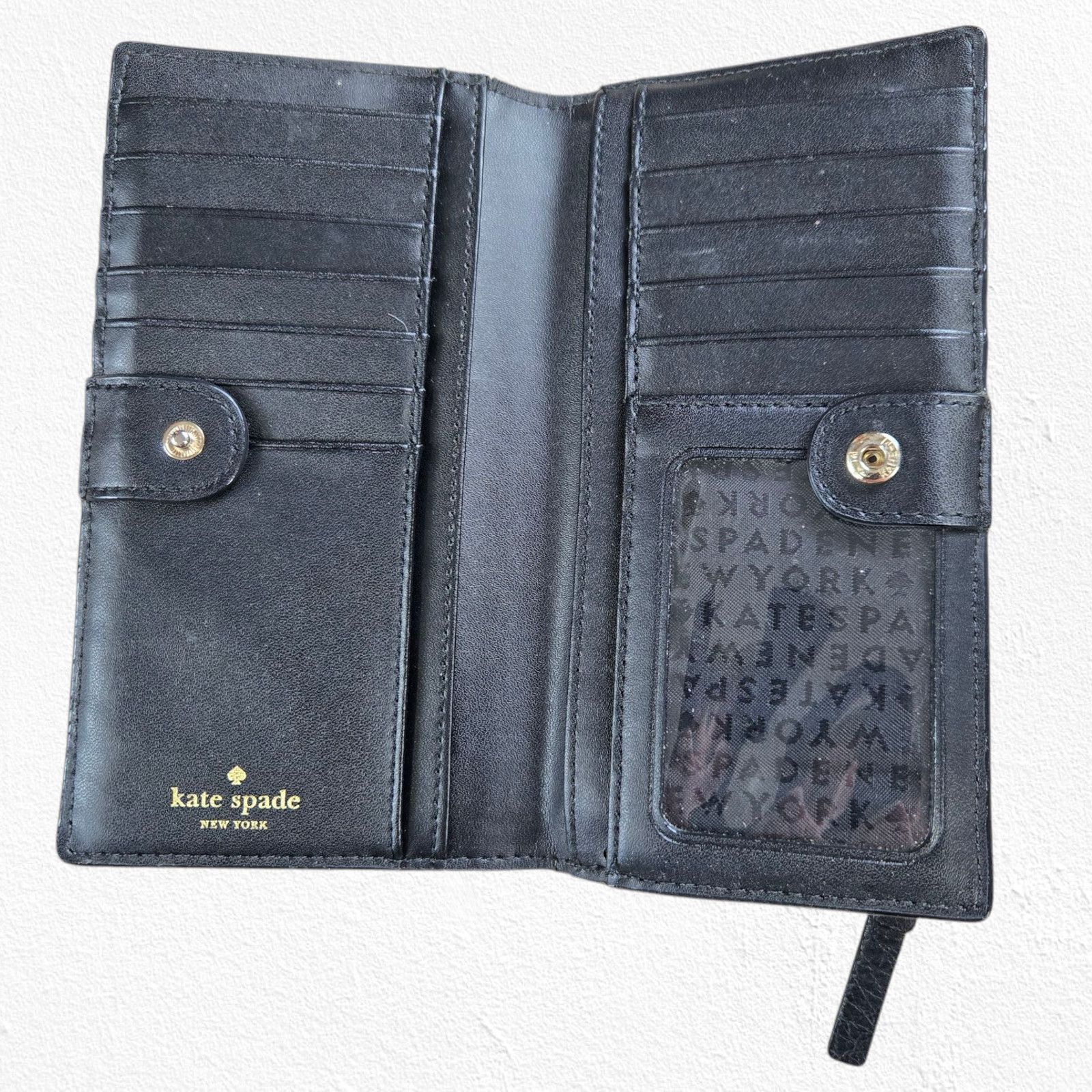 Kate Spade Kate Spade Wellesley Stacy Black Pebbled Leather Wallet Size ONE SIZE - 5 Thumbnail