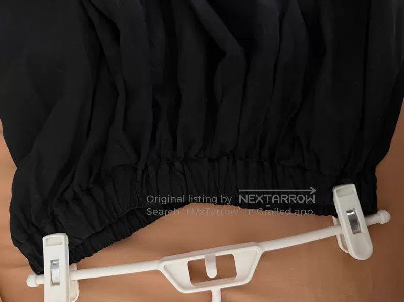 Comme des Garcons Comme des Garcons size S Black Asymmetrical Skirt Pants Size 23" - 6 Thumbnail