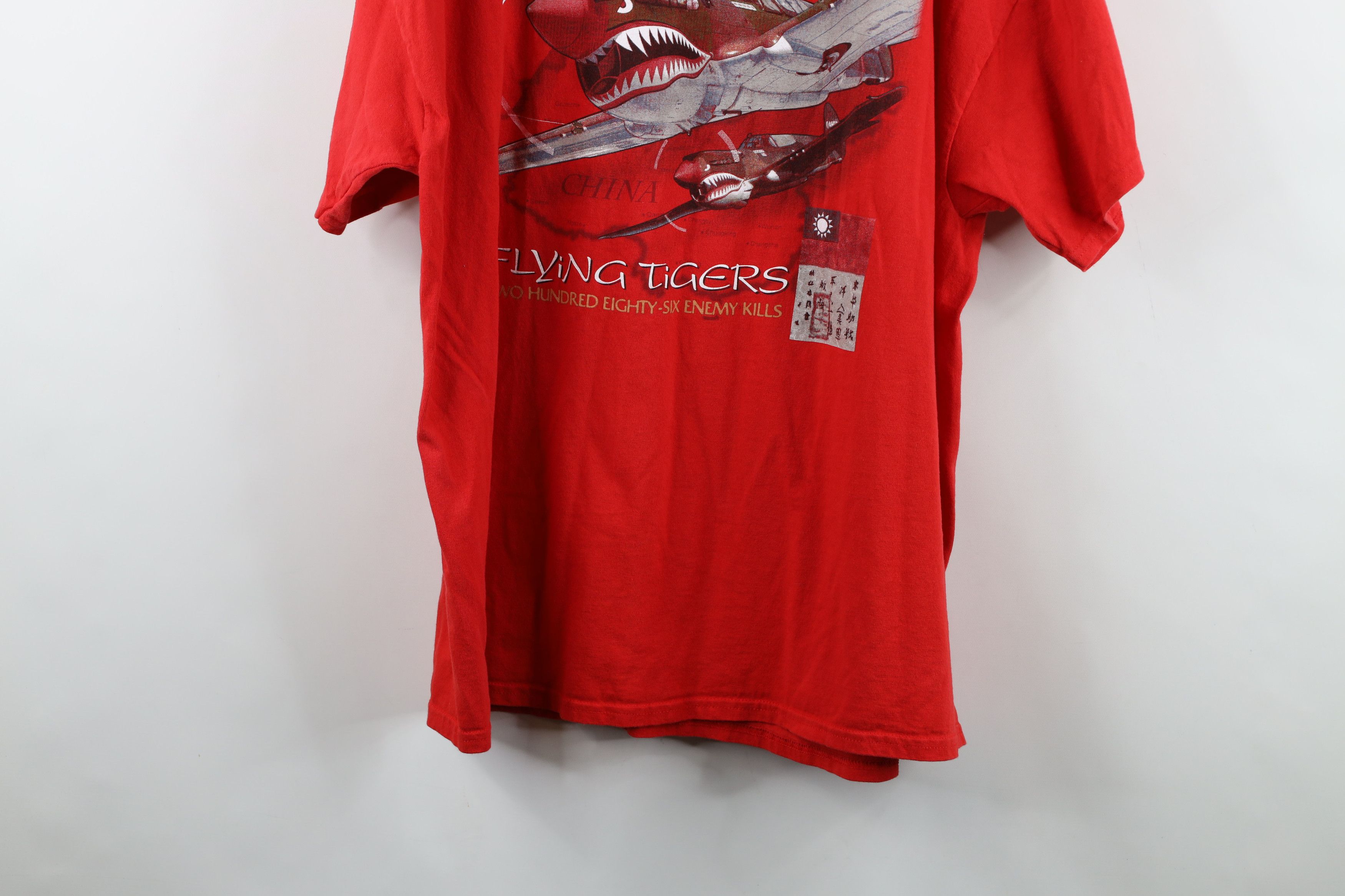 Vintage Vintage P-40 Warhawk Alpha Strike Pocket T-Shirt Red Size US XXL / EU 58 / 5 - 14 Thumbnail