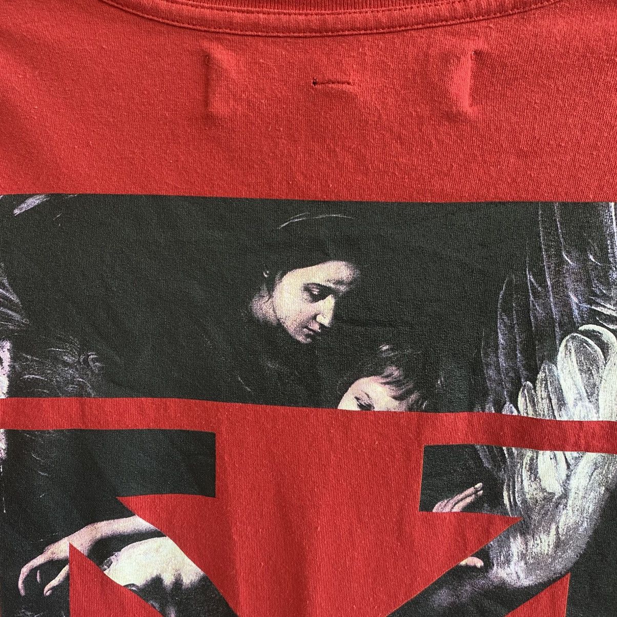 Off-White Luxury Off White big graphic logo y2k opium hype tee Size US S / EU 44-46 / 1 - 3 Thumbnail