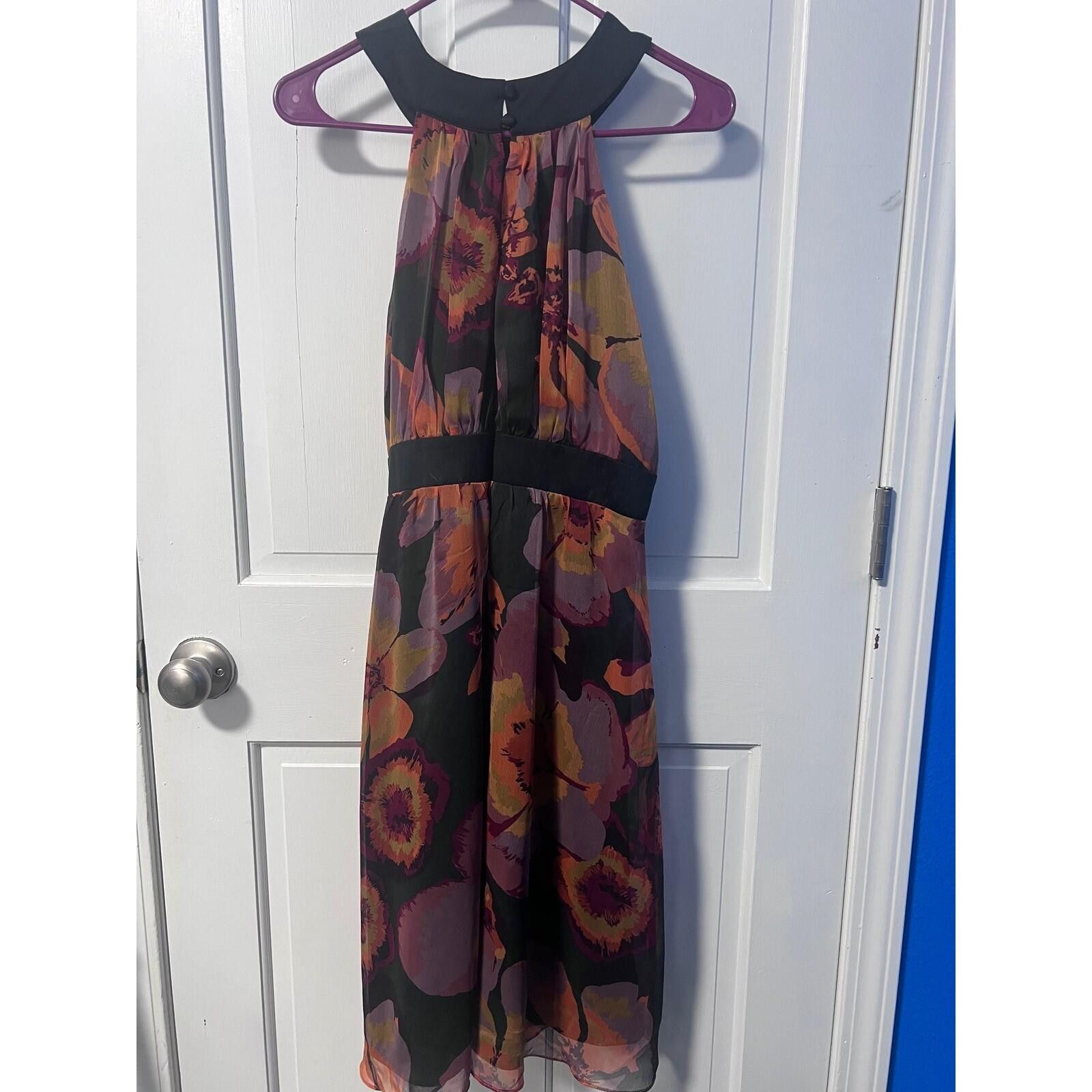 Other The Limited Floral Halter Dress Womens 12 Multicolor NEW Size XL / US 12-14 / IT 48-50 - 8 Thumbnail