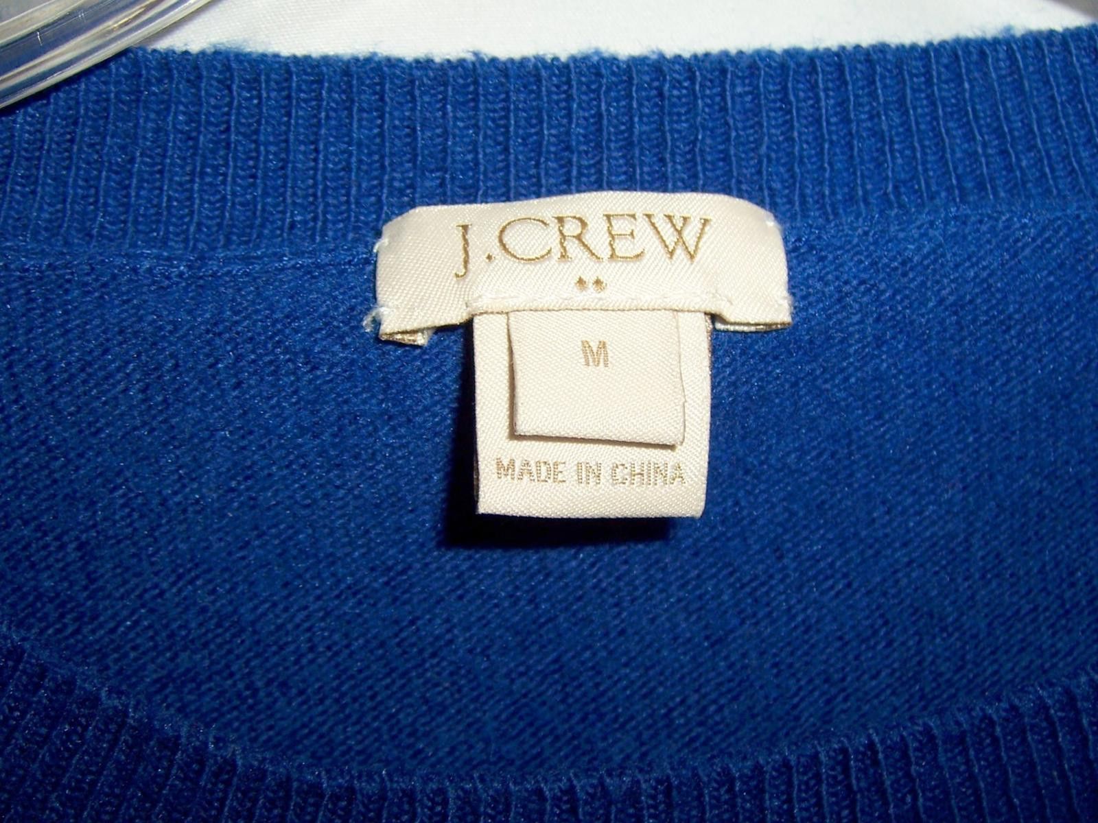 J.Crew J. Crew Wool Blend Women's Crew Neck Sweater Royal Blue - M Size M / US 6-8 / IT 42-44 - 2 Thumbnail