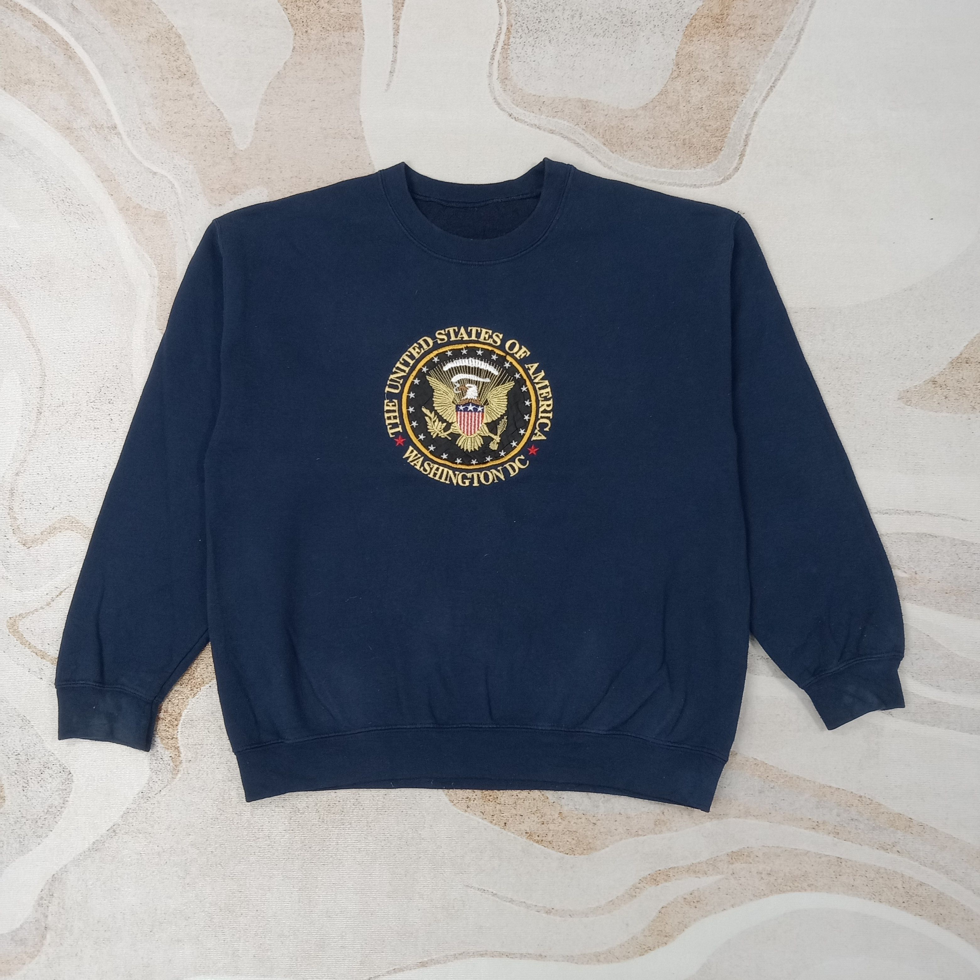 Vintage The United States Of America Washington Sweatshirt C257N27 Size US L / EU 52-54 / 3 - 1 Thumbnail