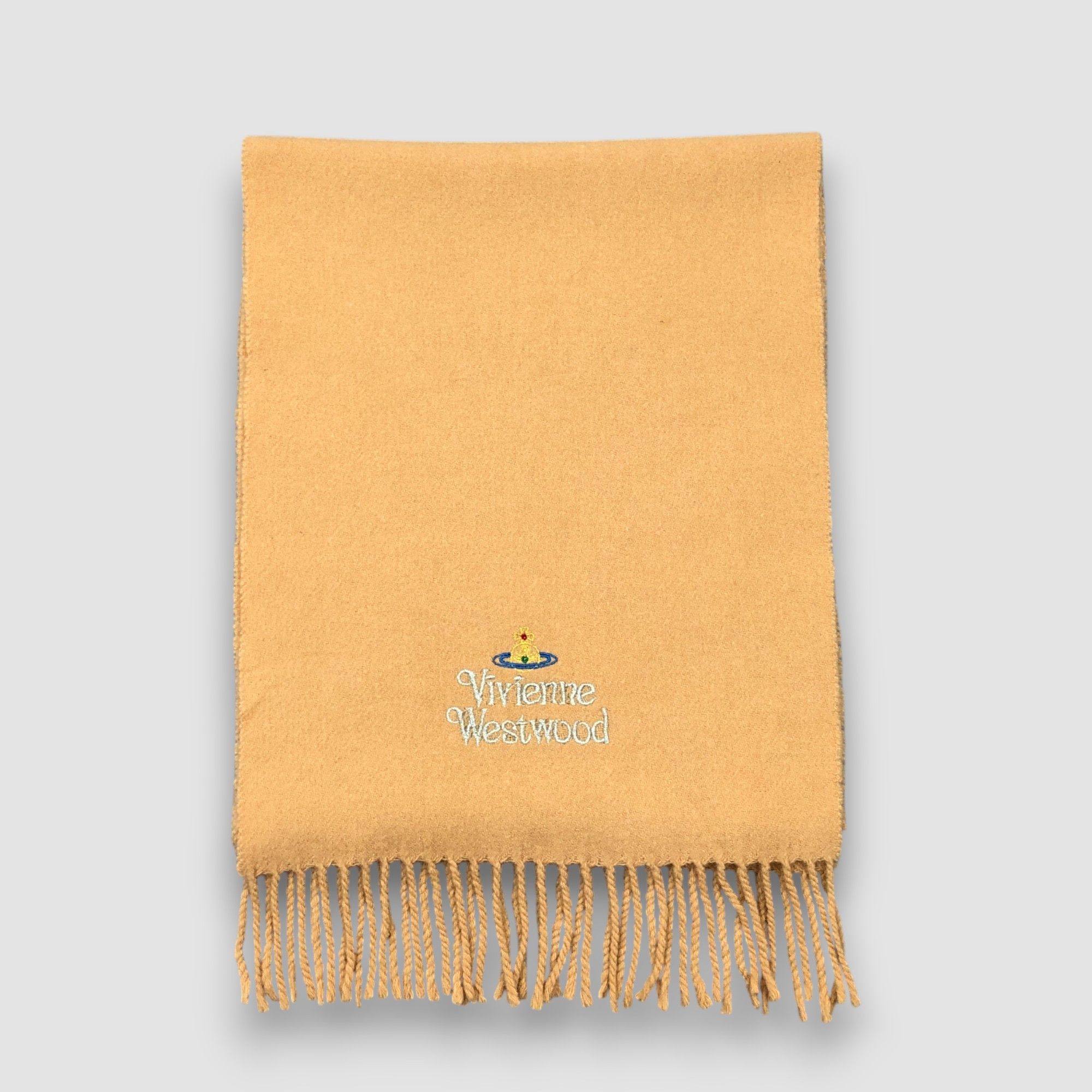 Japanese Brand Vintage Vivienne Westwood Scarf Muffler Orbs Wool Scarves Size ONE SIZE - 2 Thumbnail