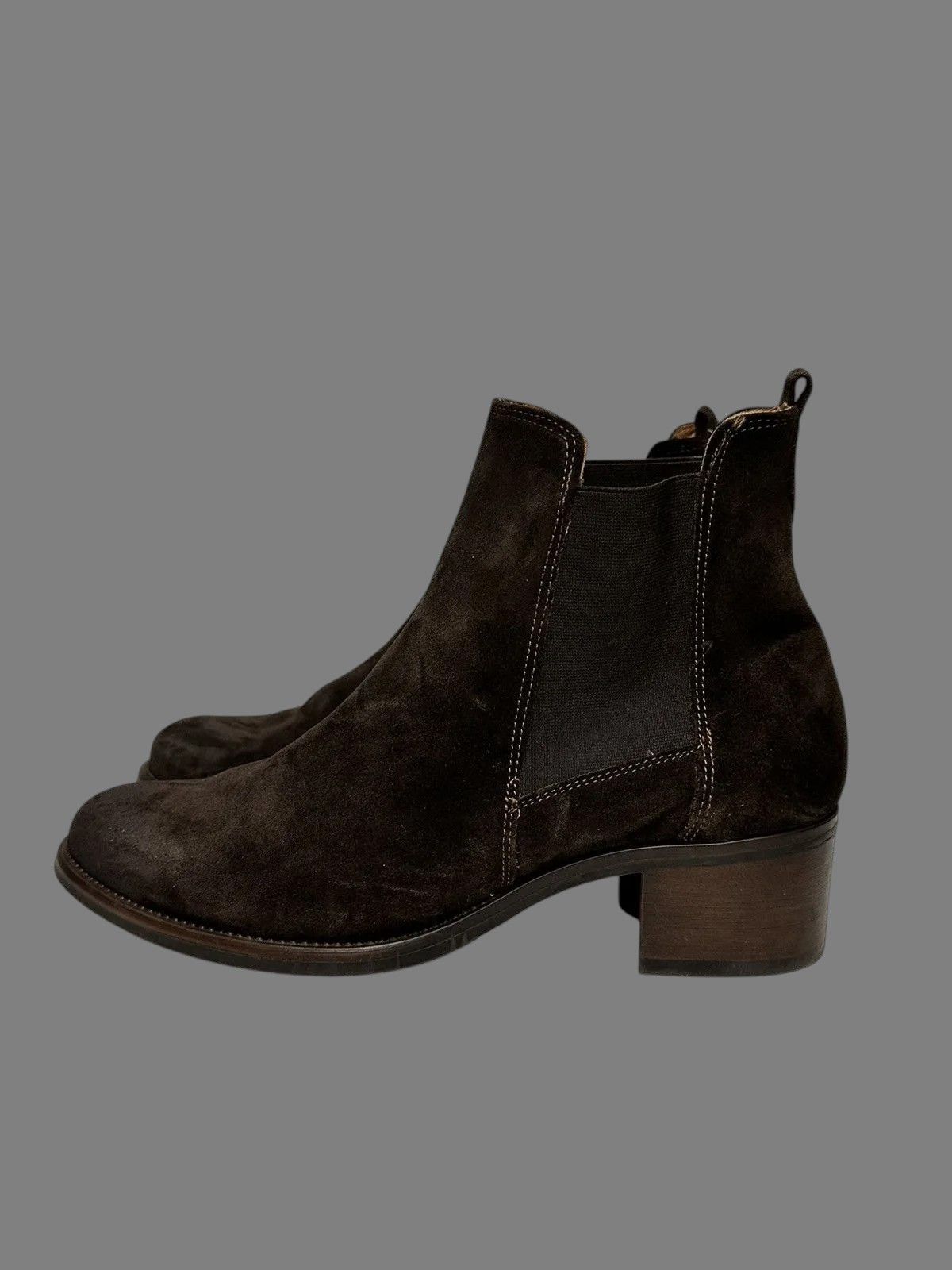 14th Addiction Franzini Brown Leather Boots Italian Elegant Retro Guidi Size US 8 / EU 41 - 3 Thumbnail