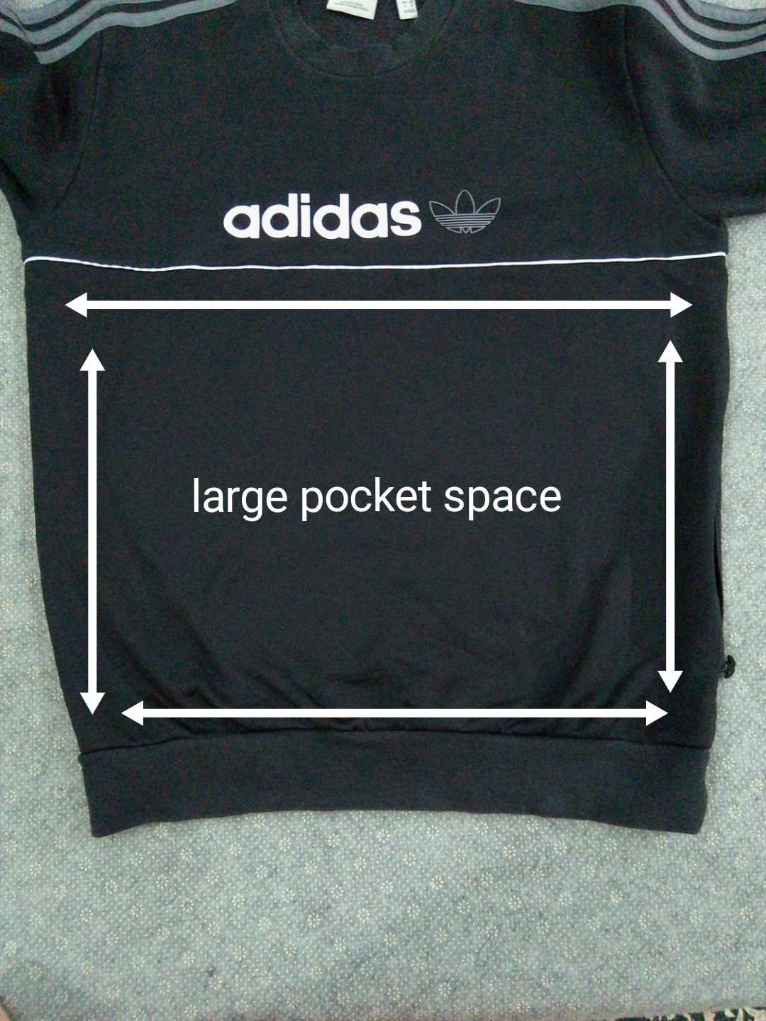 Adidas AUTHENTIC ADIDAS SWEATSHIRT SIDE ZIP POCKET Size US M / EU 48-50 / 2 - 9 Thumbnail