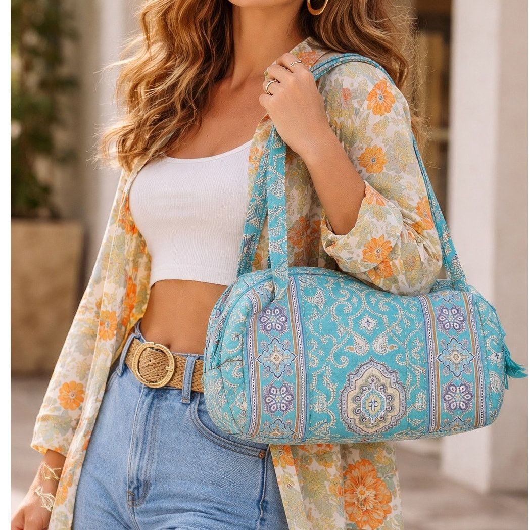 Vera Bradley Vera Bradley Totally Turq Rectangular Shoulder bag Y2K Size ONE SIZE - 1 Thumbnail