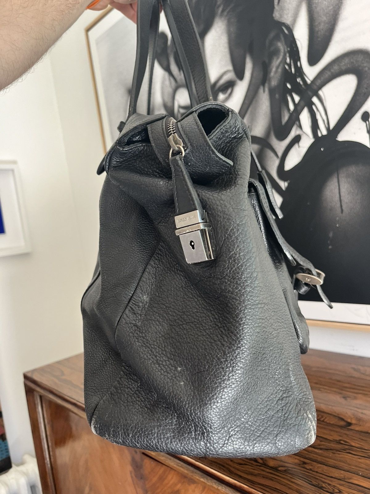 Giorgio Armani Week-end bag cuir Giorgio Armani Size ONE SIZE - 6 Thumbnail