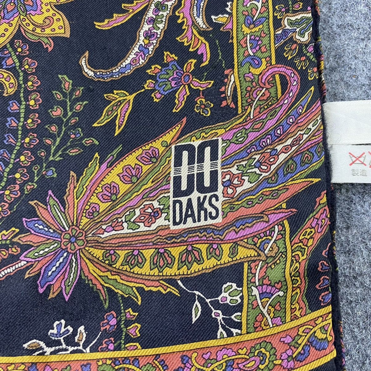 DAKS Daks London Floral Silk Scarf / Muffler / Neckwear -T1172 Size ONE SIZE - 5 Thumbnail