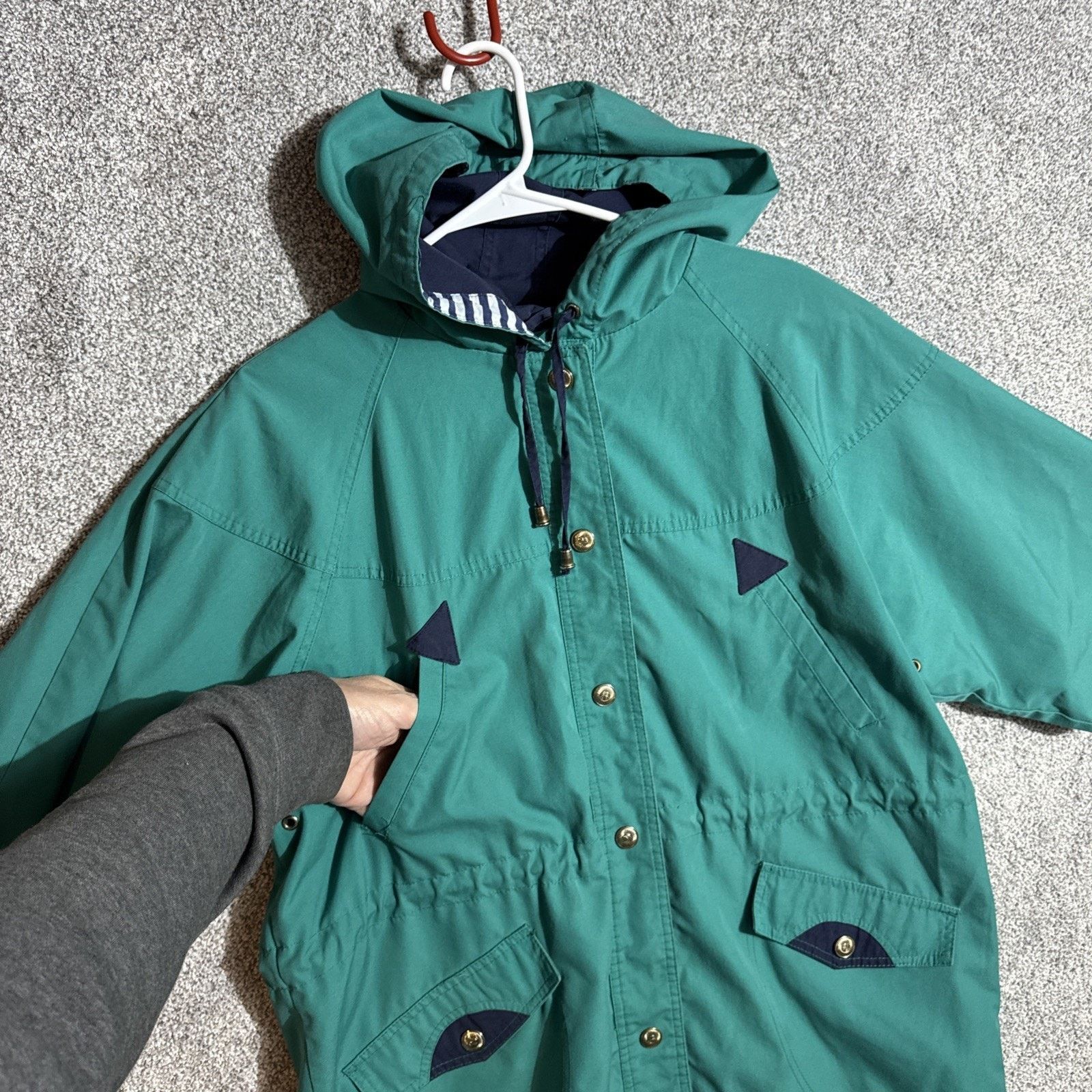 Basic Editions Vintage 90s Y2K Windbreaker Jacket Womens L Gorpcore Utility Size L / US 10 / IT 46 - 5 Thumbnail