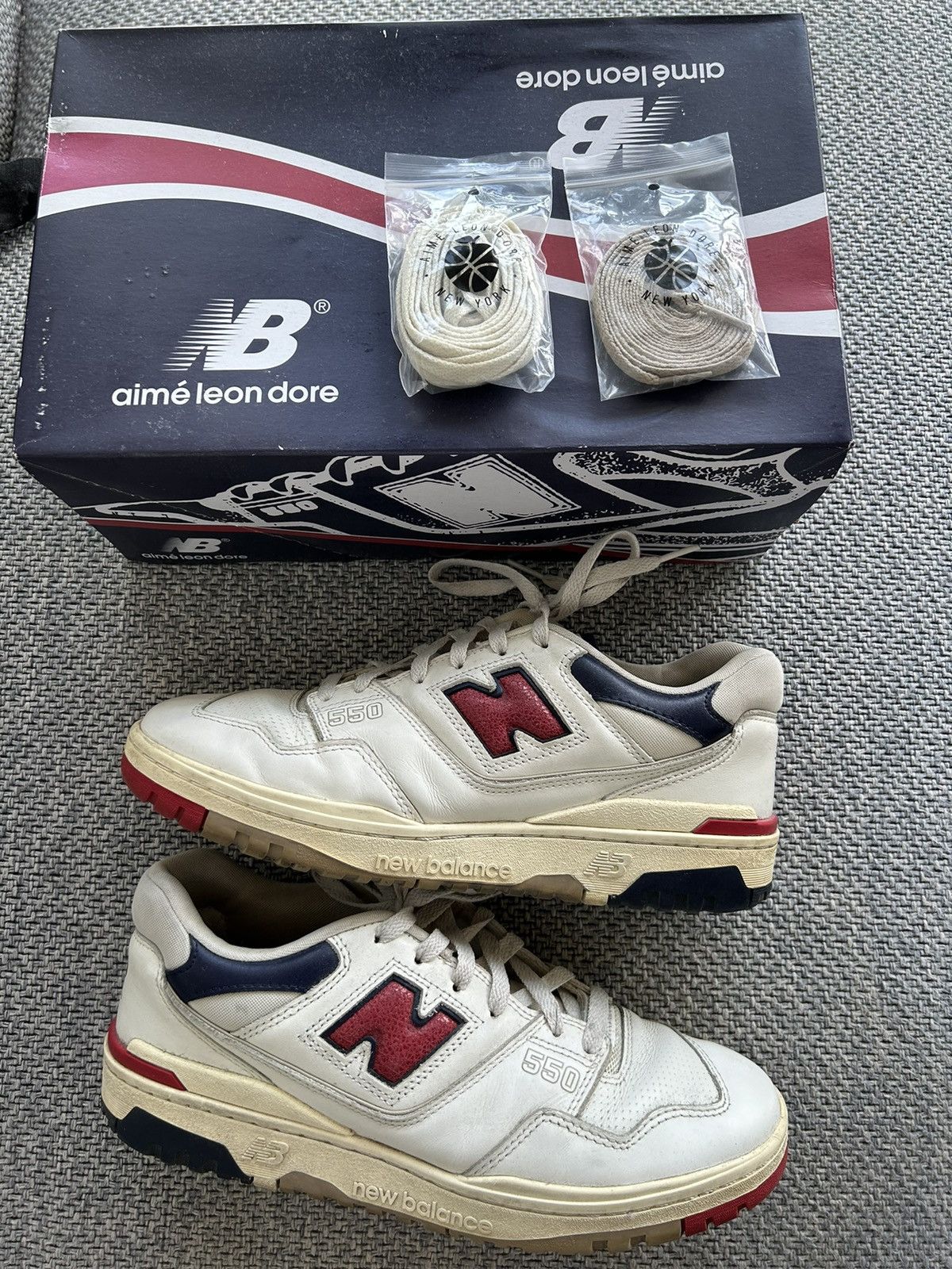 Aime Leon Dore × New Balance Aime Leon Dore x New Balance 550 Size US 10 / EU 43 - 1 Thumbnail