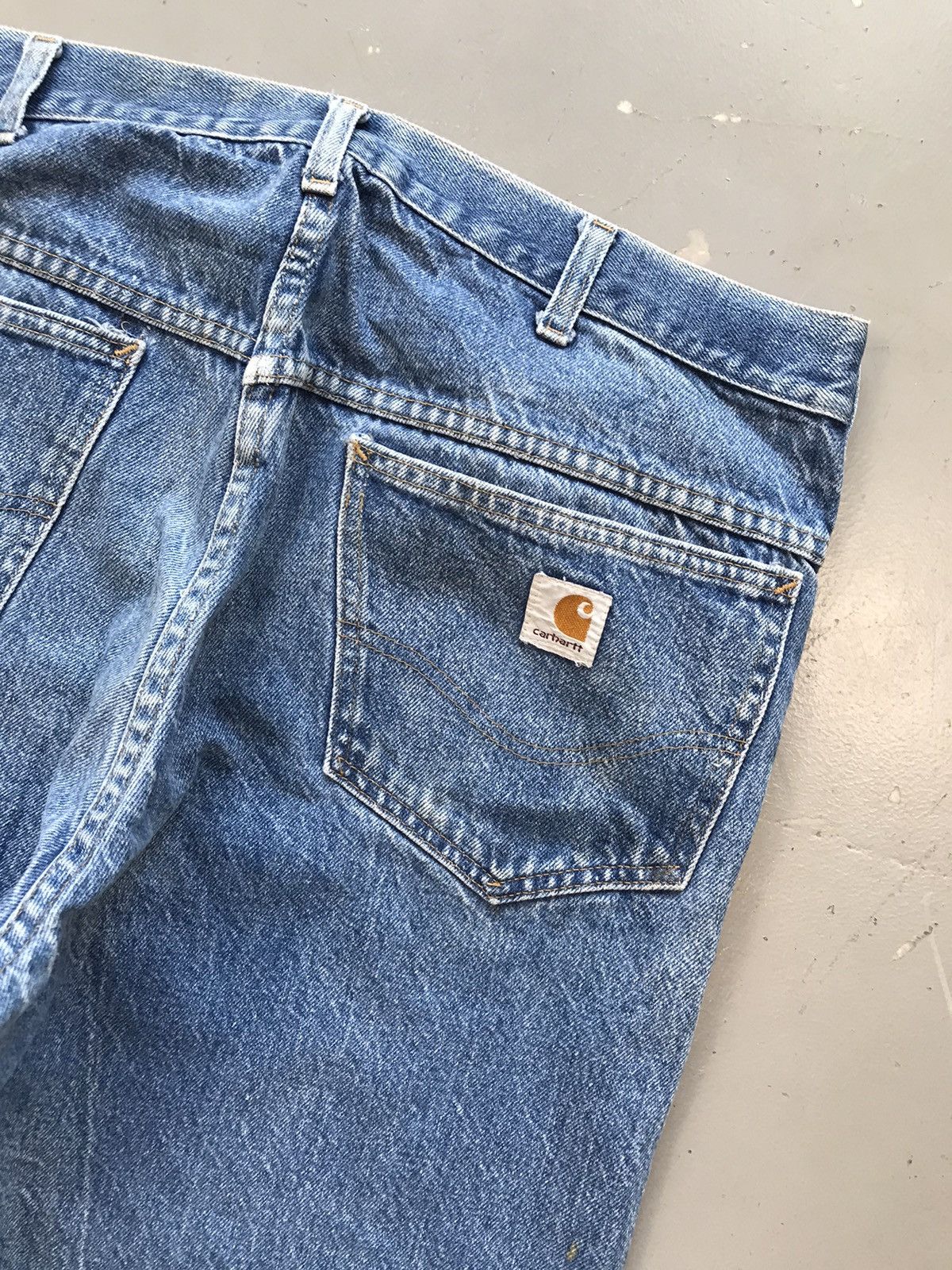 Carhartt × Vintage Vintage Carhartt b136 DST carpenter denim Size US 38 / EU 54 - 14 Thumbnail