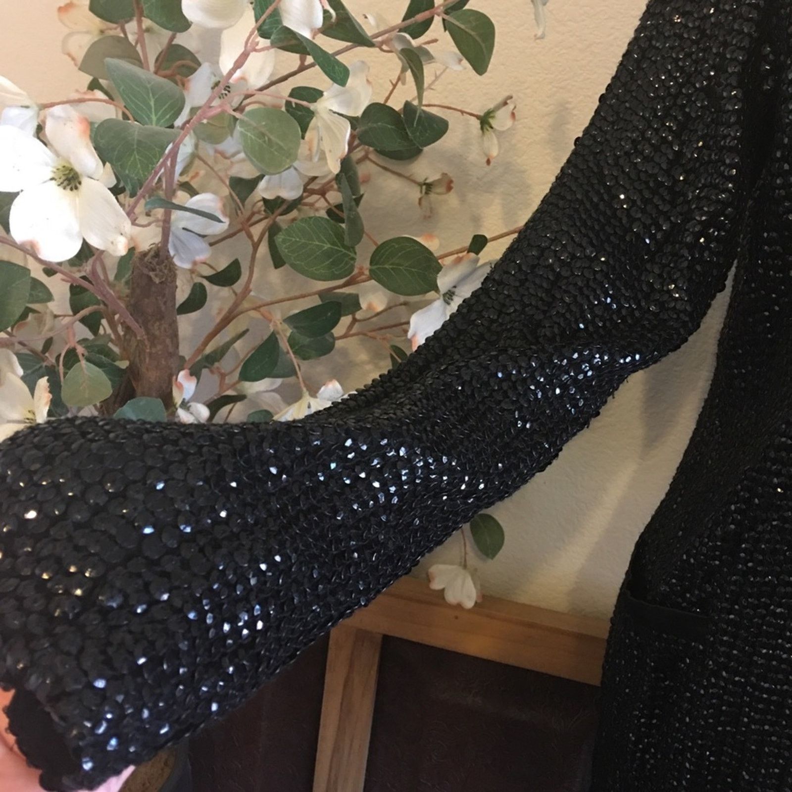 Other Ambre Babzoe black sequin open front jacket NWT 36 Size S / US 4 / IT 40 - 5 Thumbnail