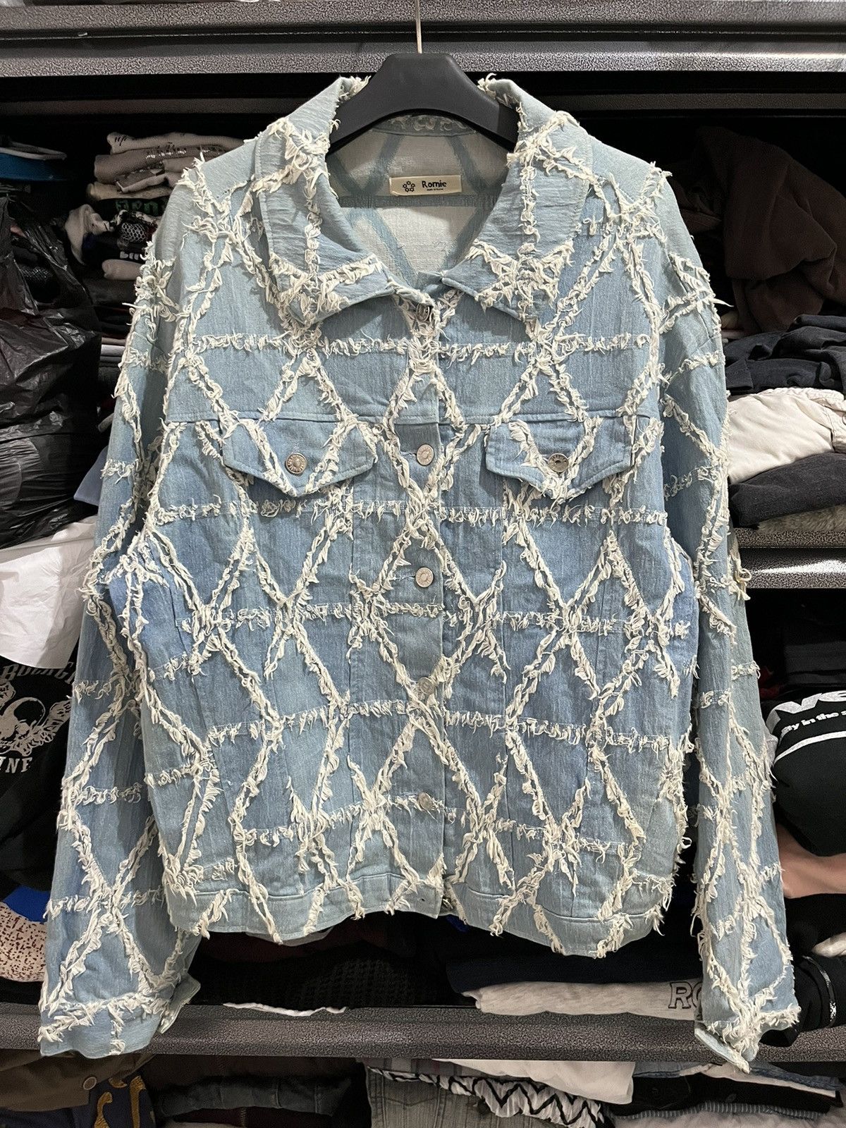 Hysteric Glamour Romie lacer distressed trucker denim Size US L / EU 52-54 / 3 - 1 Thumbnail