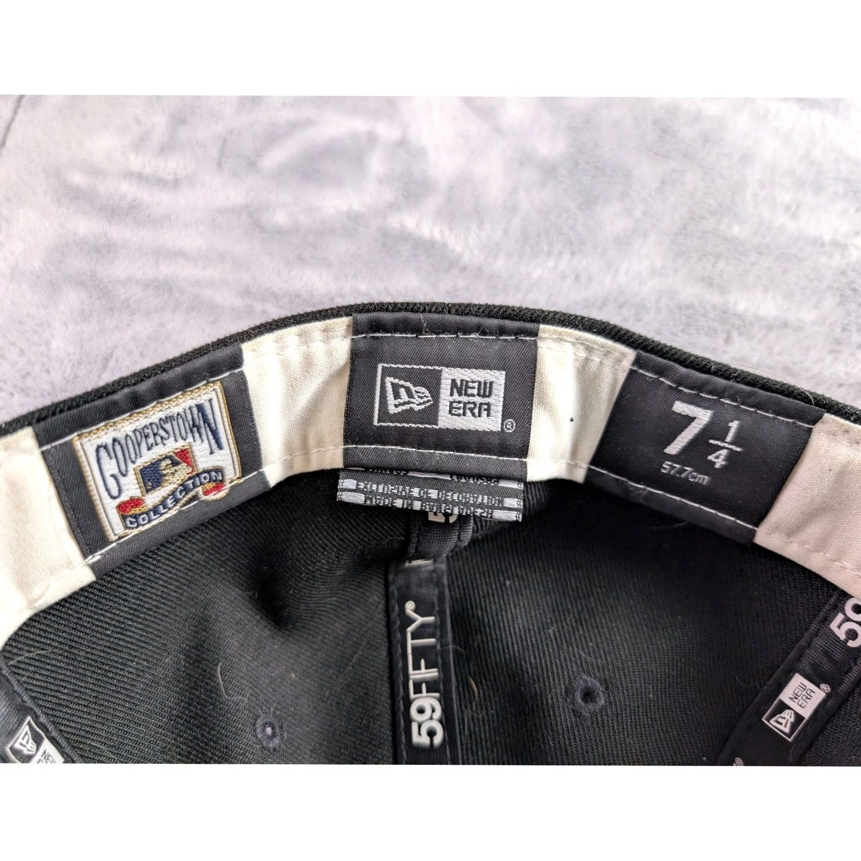 New Era New Era 59FIFTY NY Yankees 1977 All Star Game Patch Hat Black Tan 7 1/4 Fitted Size ONE SIZE - 8 Thumbnail