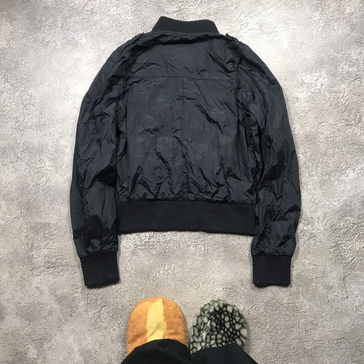 Vintage Vintage 90s Black Bomber Jacket Streetwear Y2K Skate Boxy S Size S / US 4 / IT 40 - 6 Thumbnail