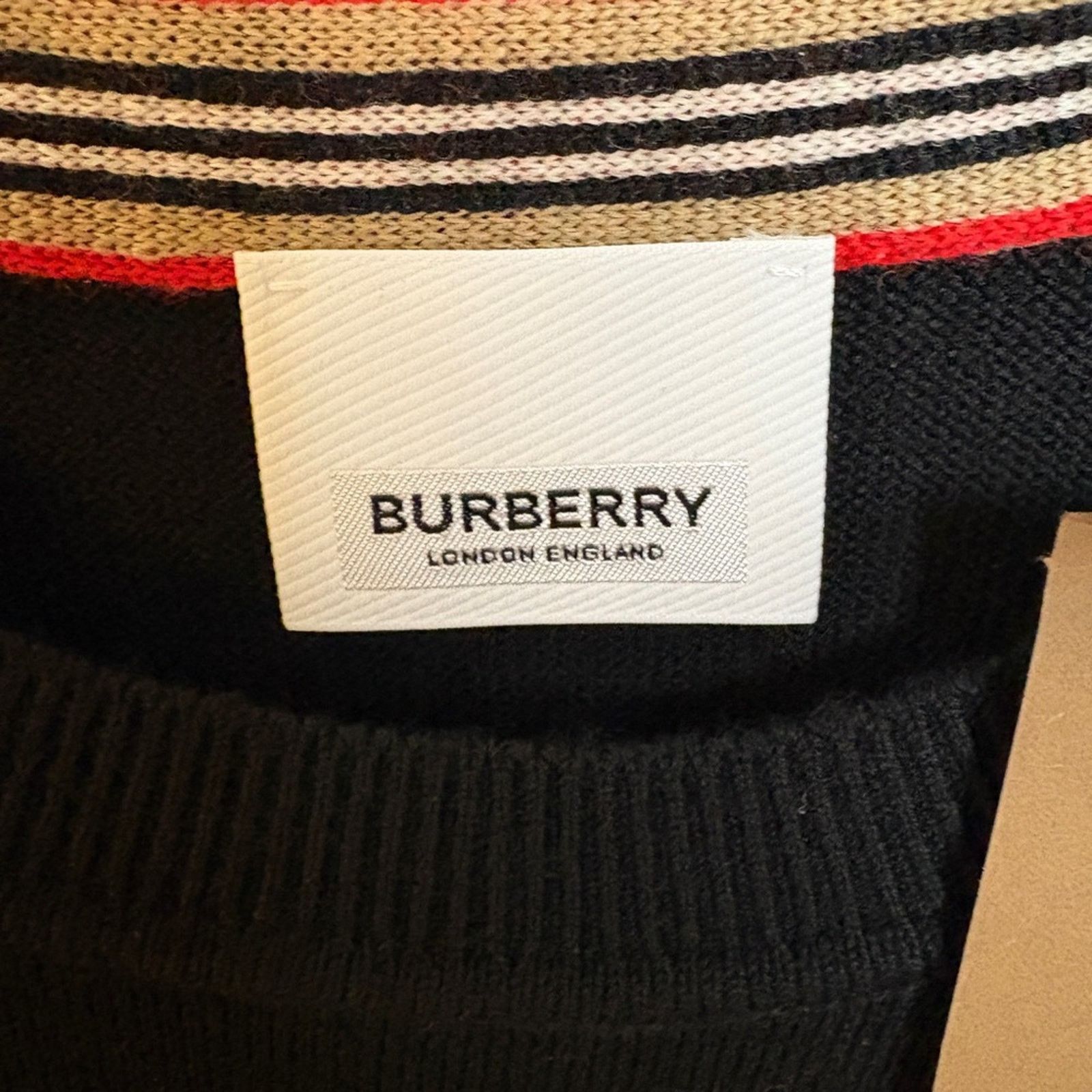 Burberry BURBERRY Check Motif Wool Crewneck Sweater M Size US M / EU 48-50 / 2 - 7 Thumbnail