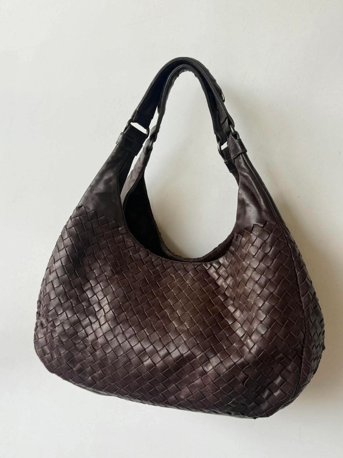 Bottega Veneta Bottega Veneta Ebano Woven Leather Campana Bag Size ONE SIZE - 3 Thumbnail