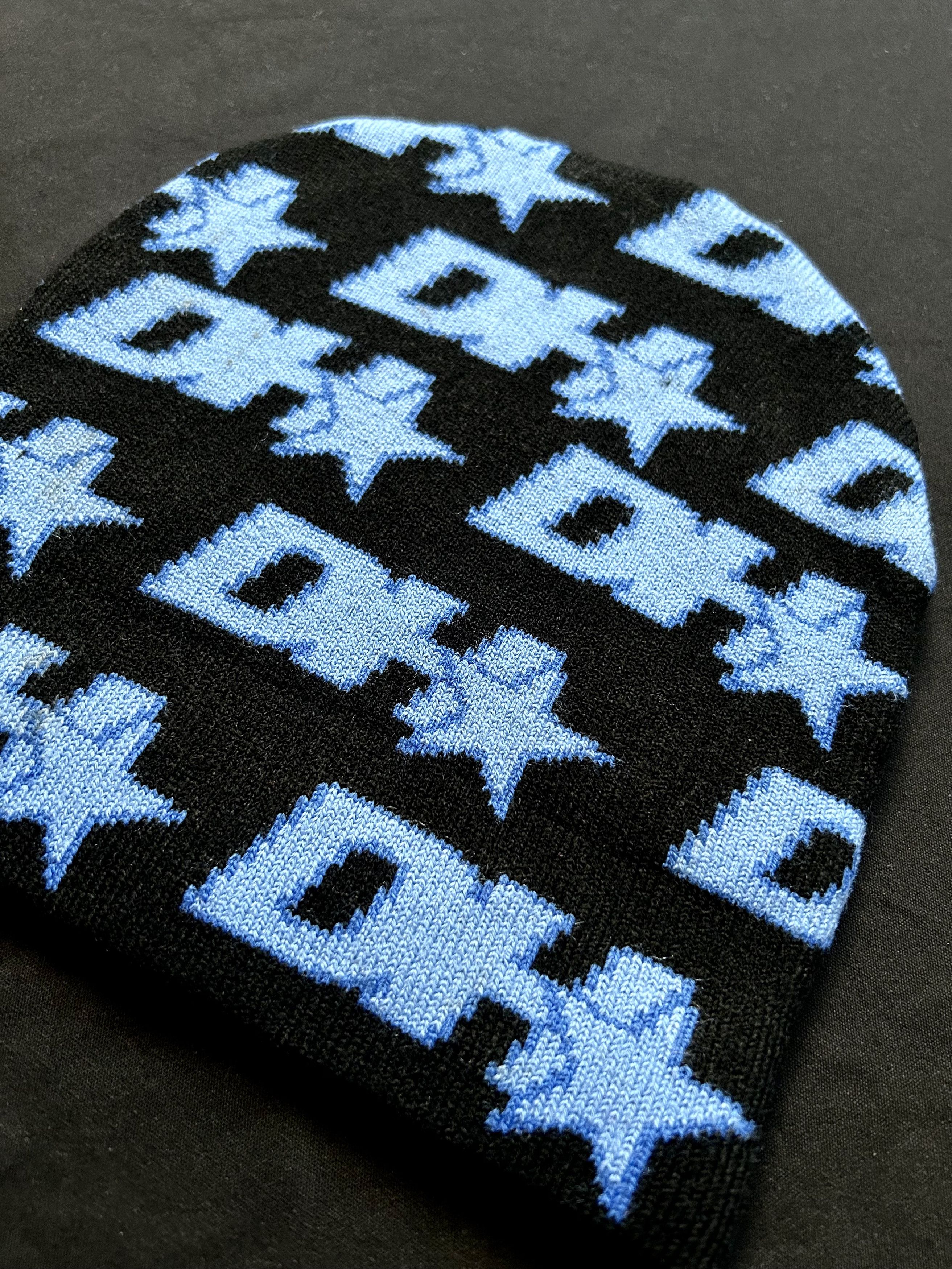 Japanese Brand Design Humans Star Logo No Cuff Knit Beanie Hat Black OS Size ONE SIZE - 3 Thumbnail