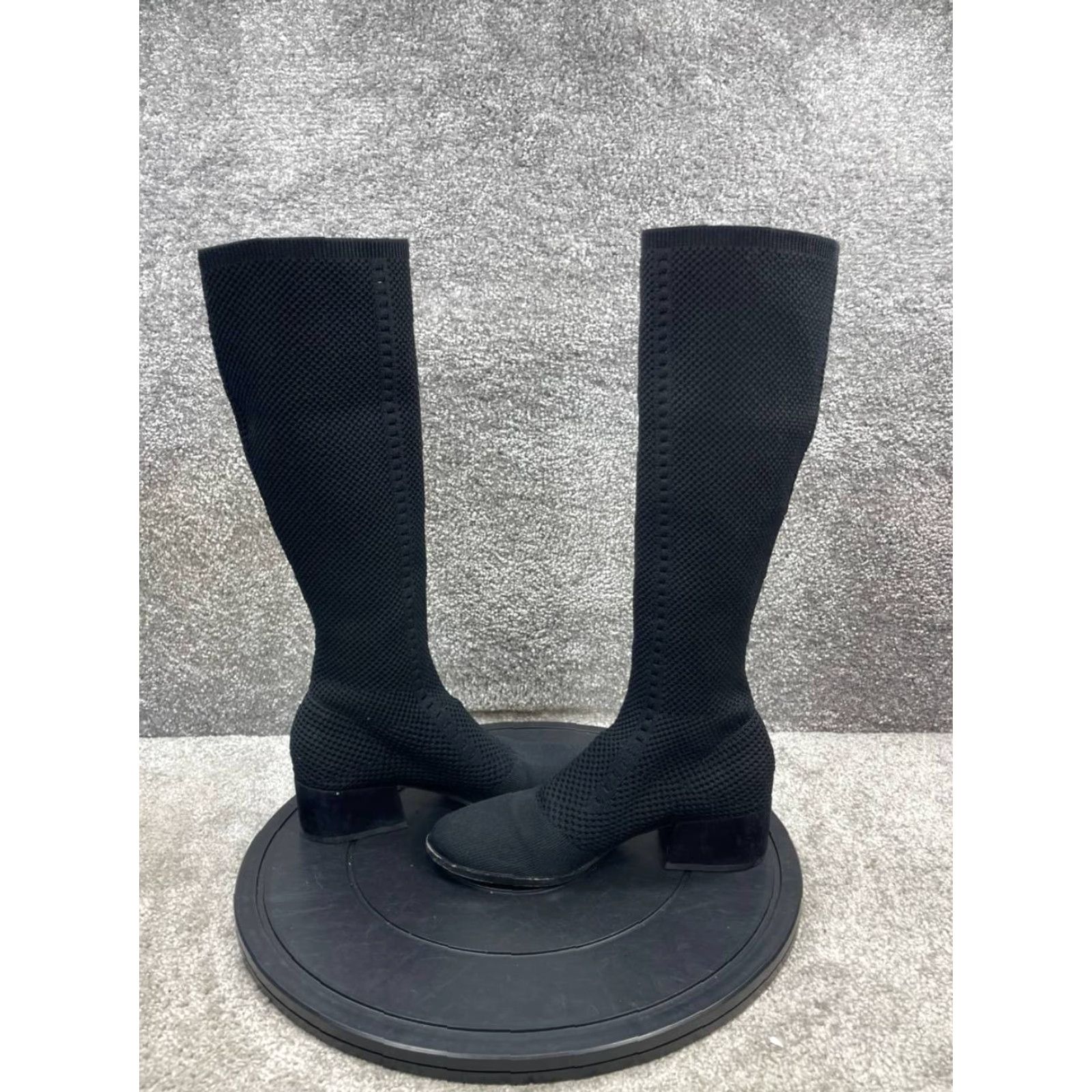 Eileen Fisher Eileen Fisher Boots Womens Size 7 Alas Tall Graphite Stretch Knit Knee High Size US 7 / IT 37 - 7 Thumbnail