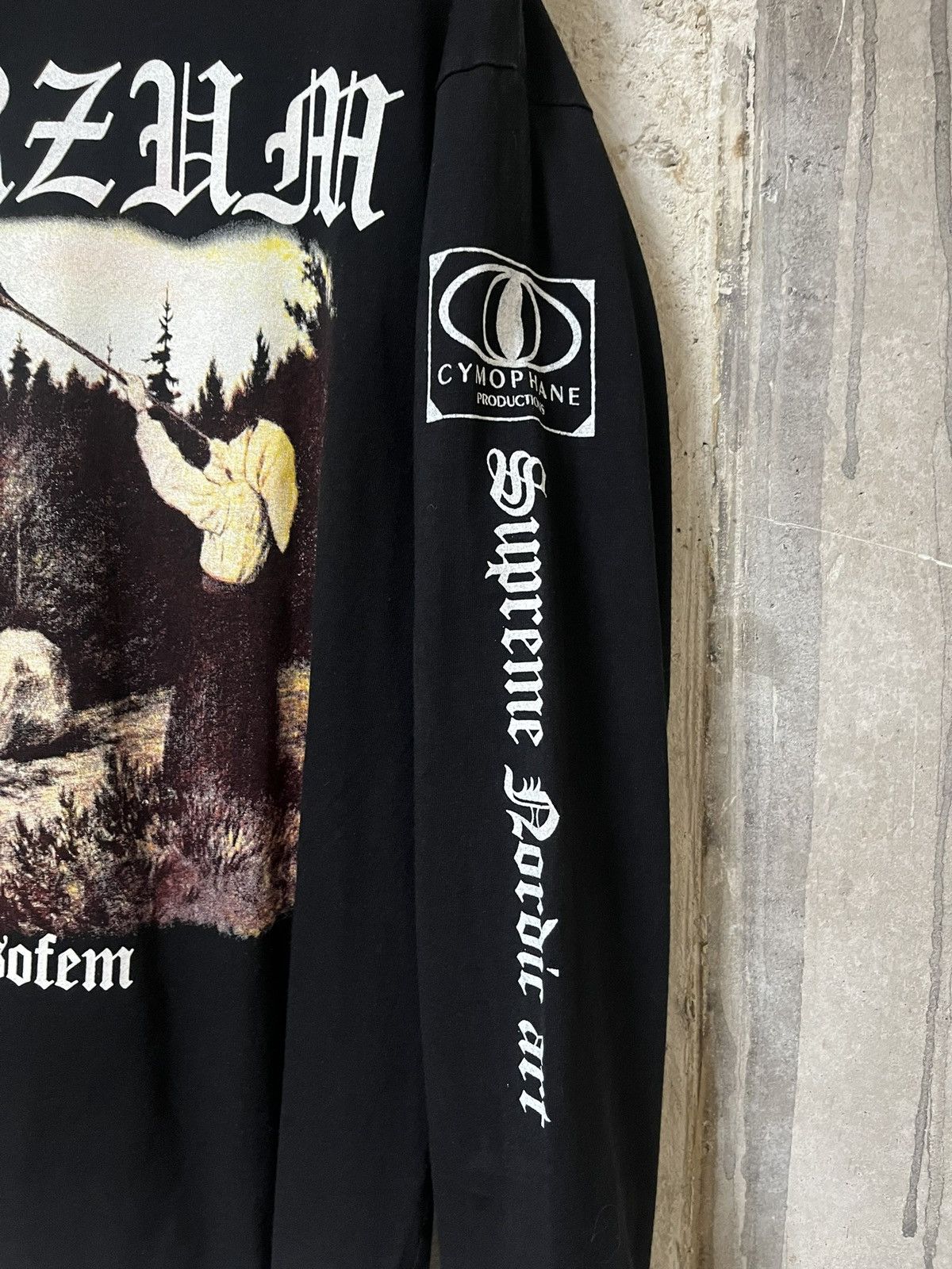 Band Tees × Vintage 1990s Burzum Filosofem Longsleeve Size US L / EU 52-54 / 3 - 3 Thumbnail