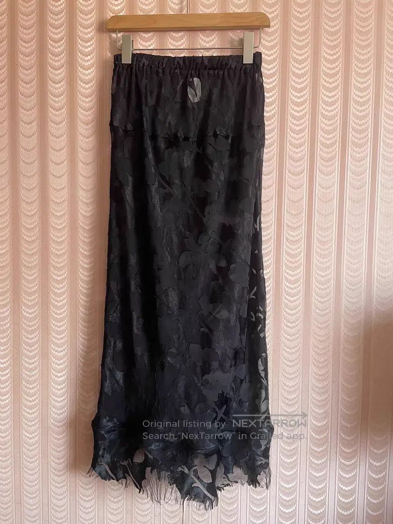 Comme des Garcons Comme Des Garcons size S Black See-through Long Skirt Size 23" - 1 Thumbnail