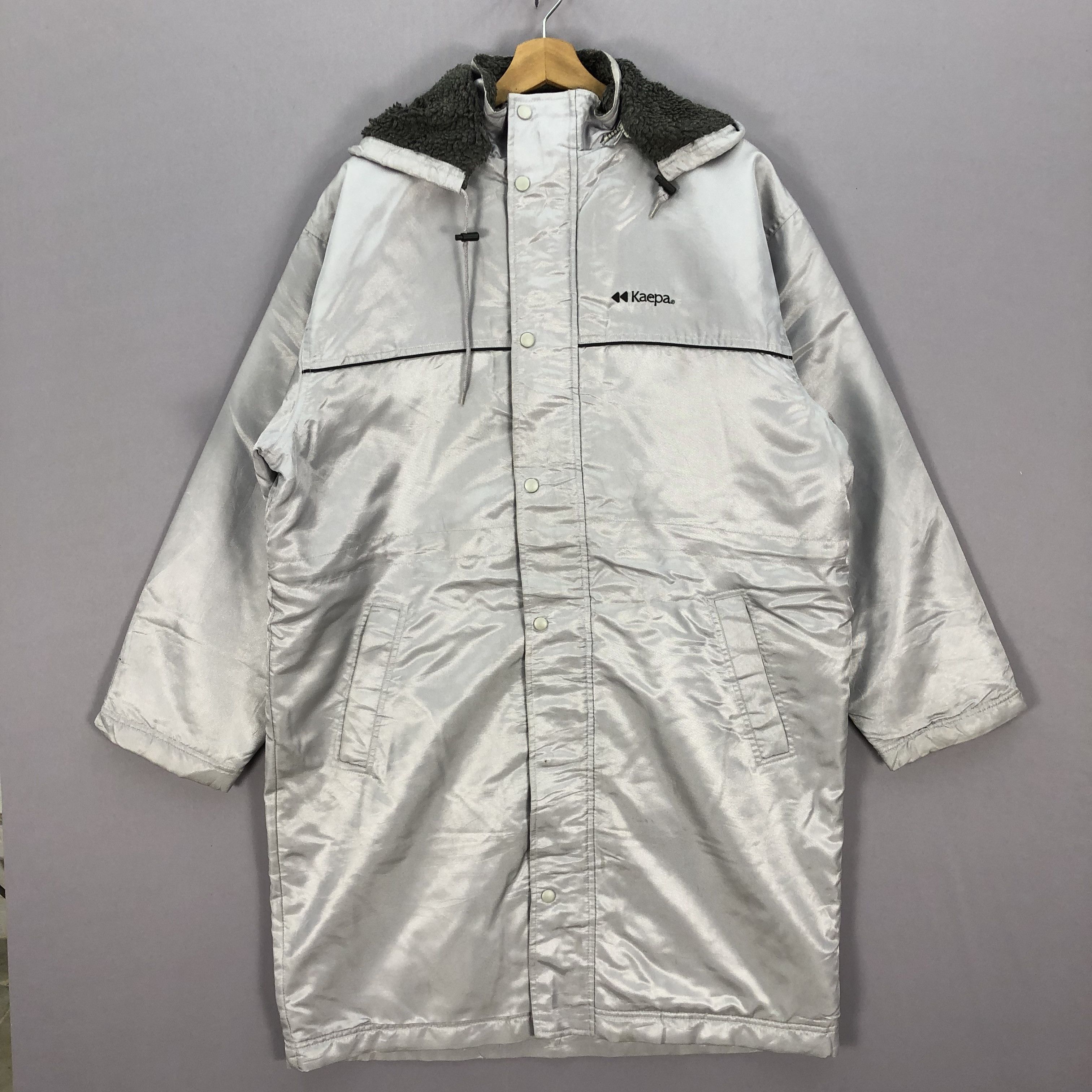 Japanese Brand × Vintage Vintage 90s Kaepa Fleece Fur Coach Long Jackets Size US XL / EU 56 / 4 - 1 Thumbnail