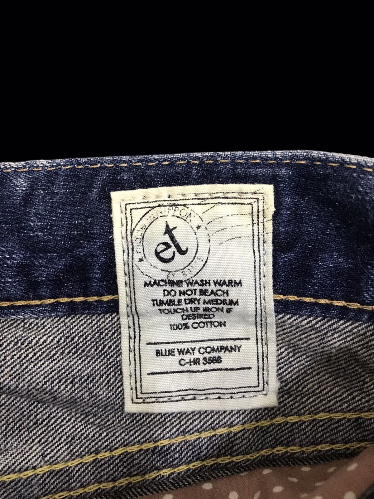 Japanese Brand 💥ARCHIVAL💥VINTAGE ET JAPAN CRAZY FADES RELAXED DENIM F392 Size US 32 / EU 48 - 11 Thumbnail