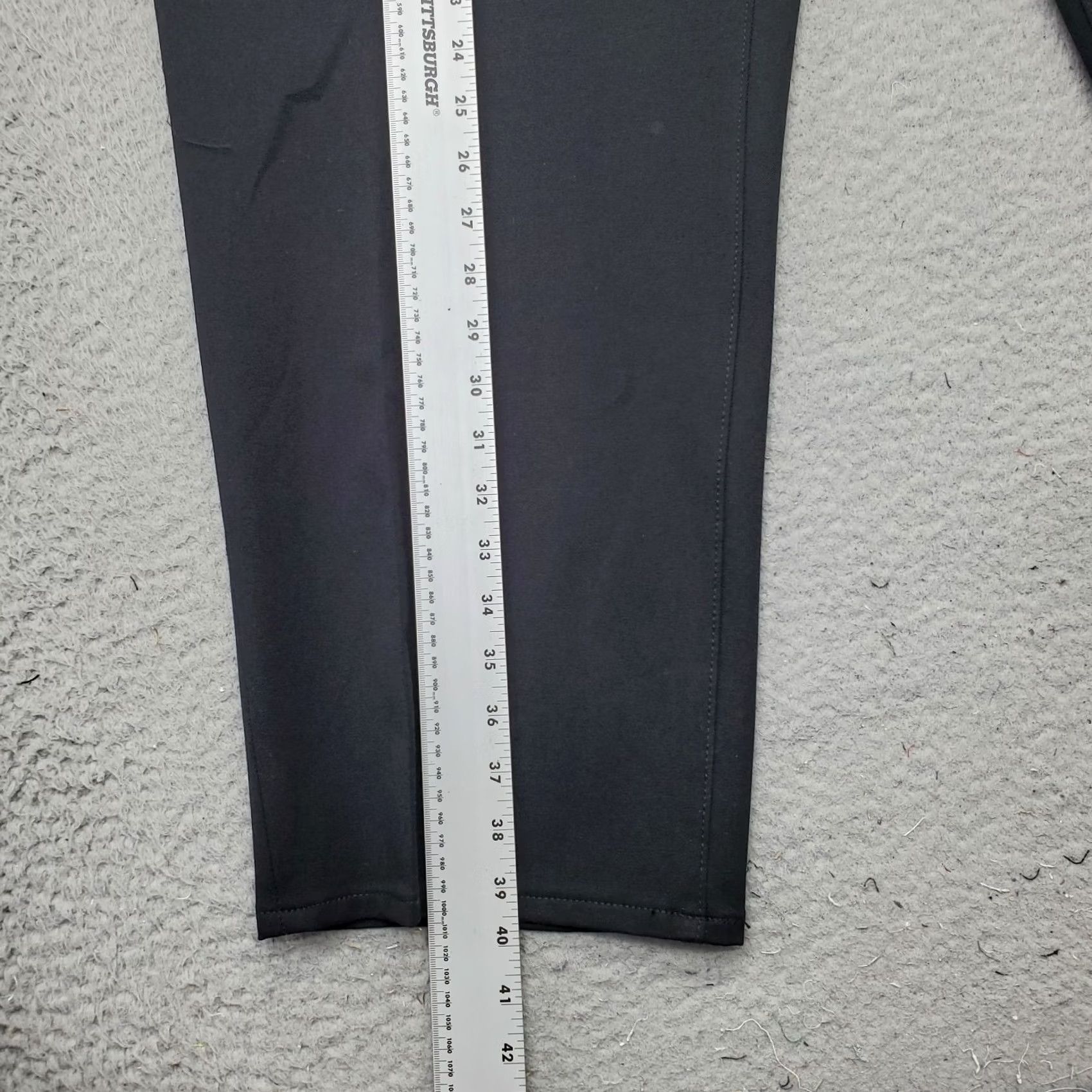 Chaps Chaps Womens 26W Black Slim Fit Mid Rise Comfort Elastic Straight Leg Pants Size 26" / US 2 / IT 38 - 3 Thumbnail