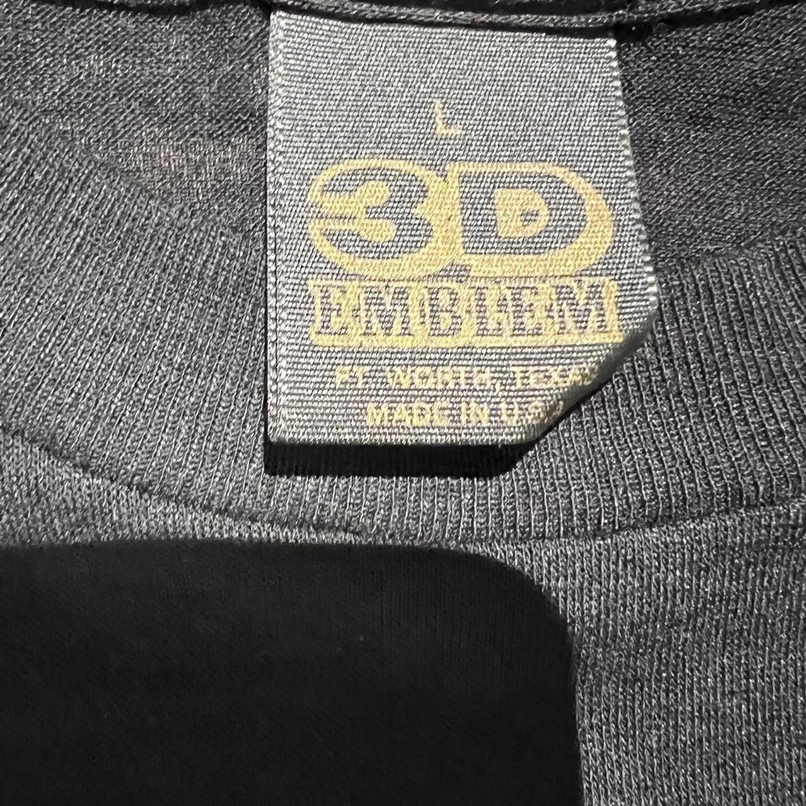Designer Vintage 90s Bone Cracker Brain Damage 3D Emblem Black Tee Size US L / EU 52-54 / 3 - 5 Thumbnail