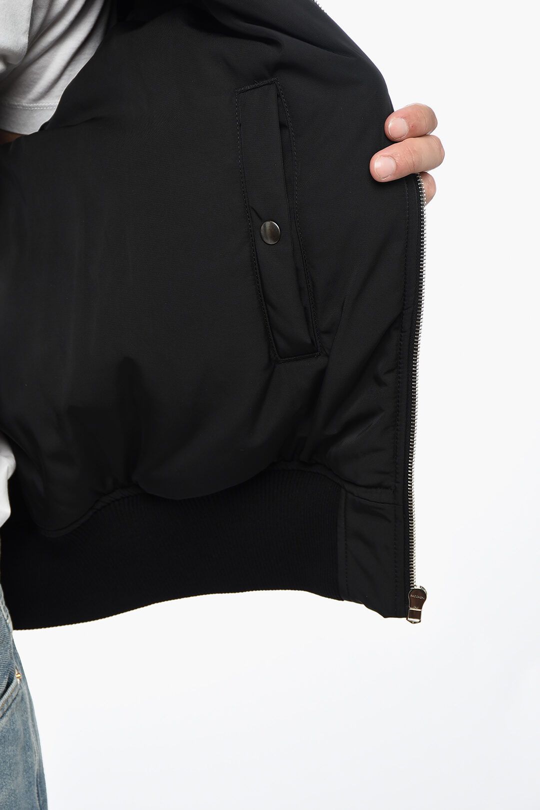 1989 STUDIO og1mm1024 Padded Bomber Jacket in Black Size US M / EU 48-50 / 2 - 5 Thumbnail