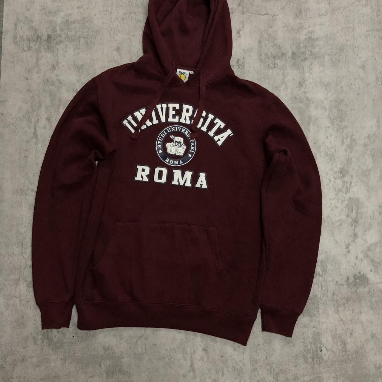 Other Burgundy and white University of Roma hoodie #italianstyle Size US S / EU 44-46 / 1 - 1 Thumbnail