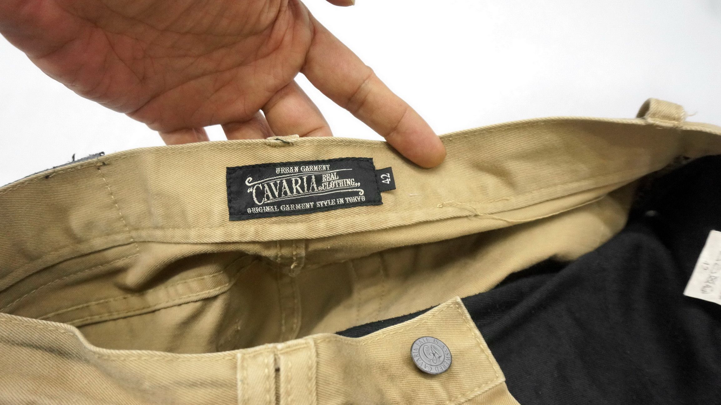 Hysteric Glamour Cavaria Japan Charcoal Wash Studded Pants Size US 29 - 9 Thumbnail